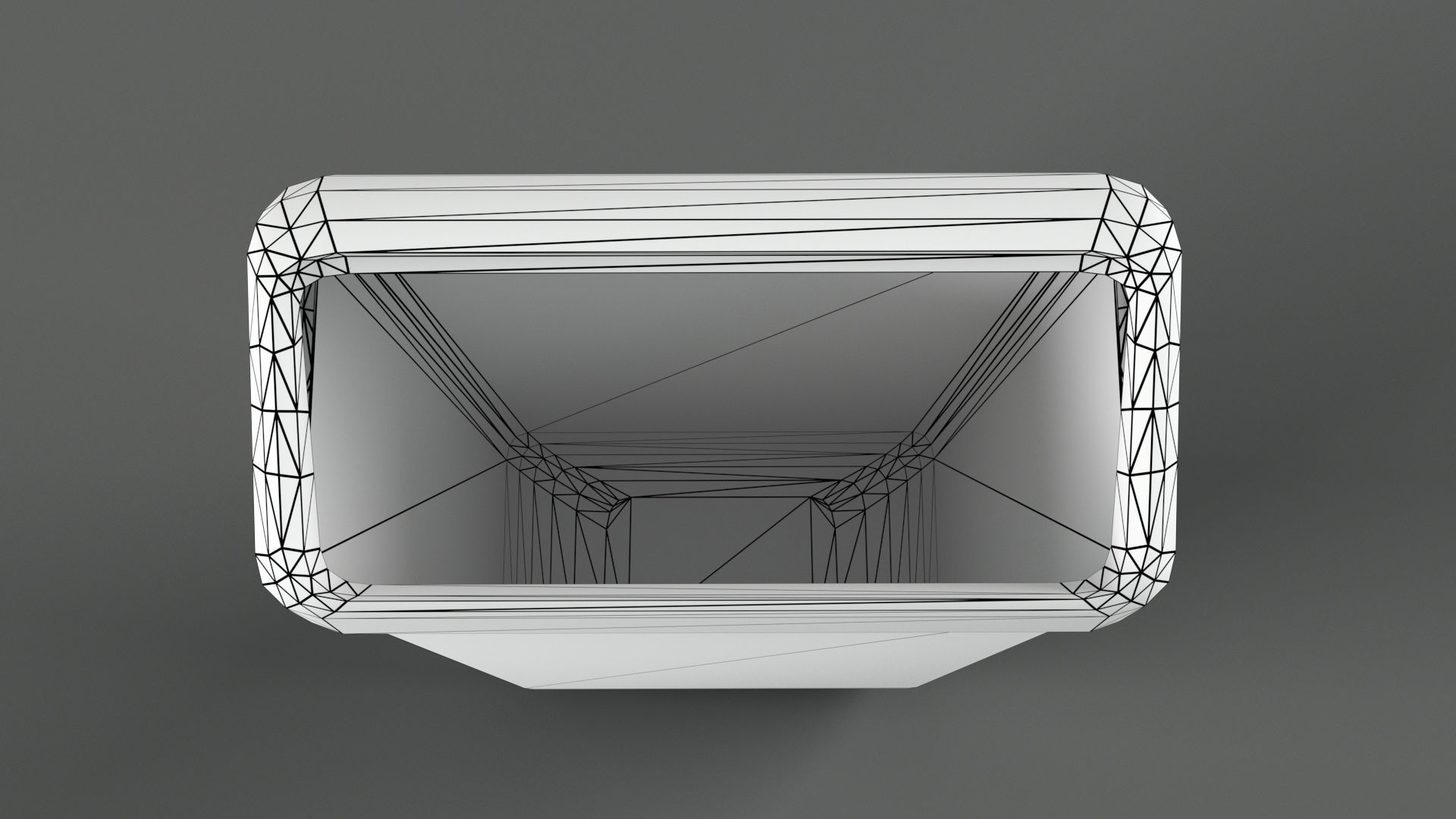 Trash bin and crumpled paper LowPoly PBR Low-poly 3D model_14