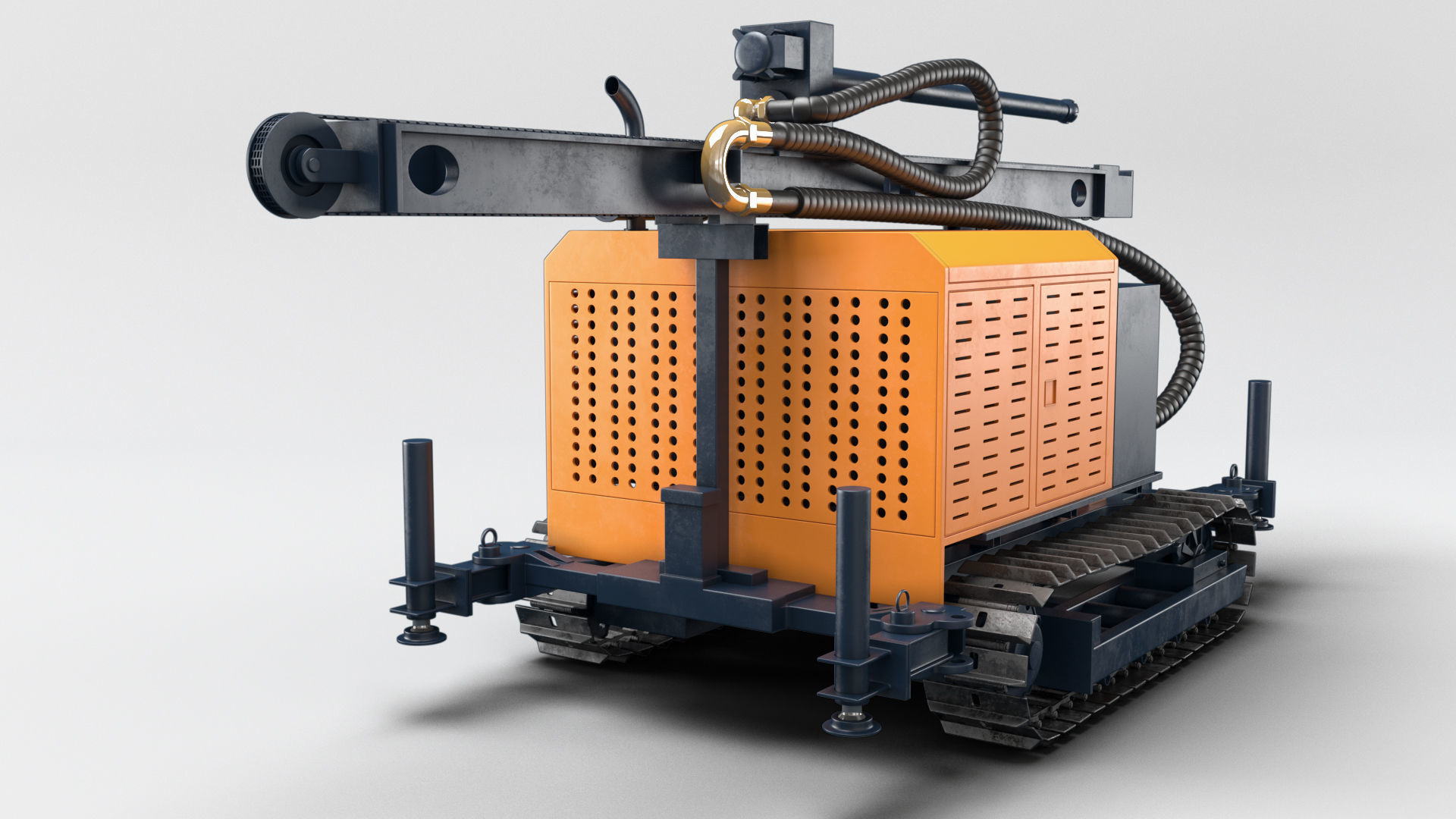 Drilling Rig 3D model_5