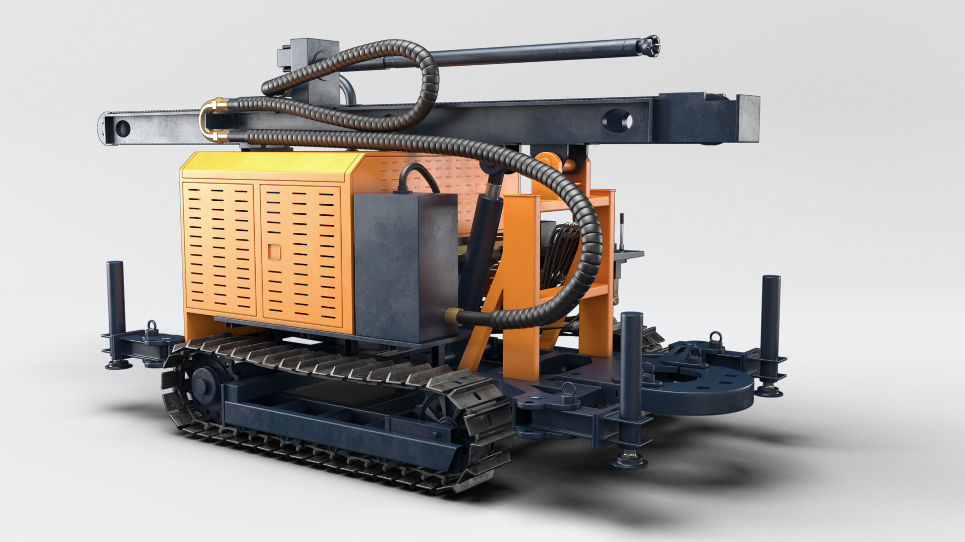 Drilling Rig 3D model_3