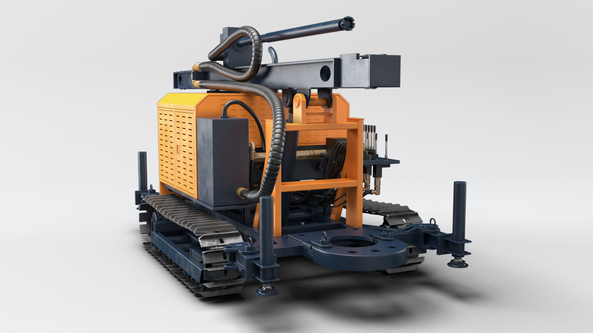 Drilling Rig 3D model_4