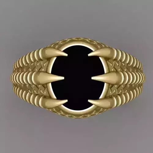 Eagle hand Gents Ring 3D print modeL