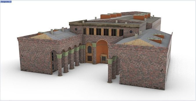 Palace of Culture After Charles Aznavour Low-poly 3D model