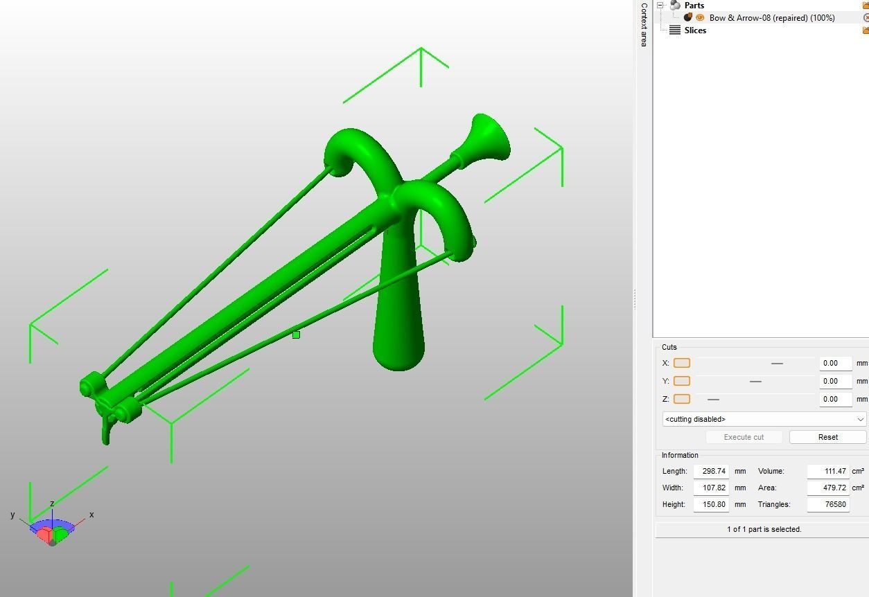slingshot arrow 3D print model_3