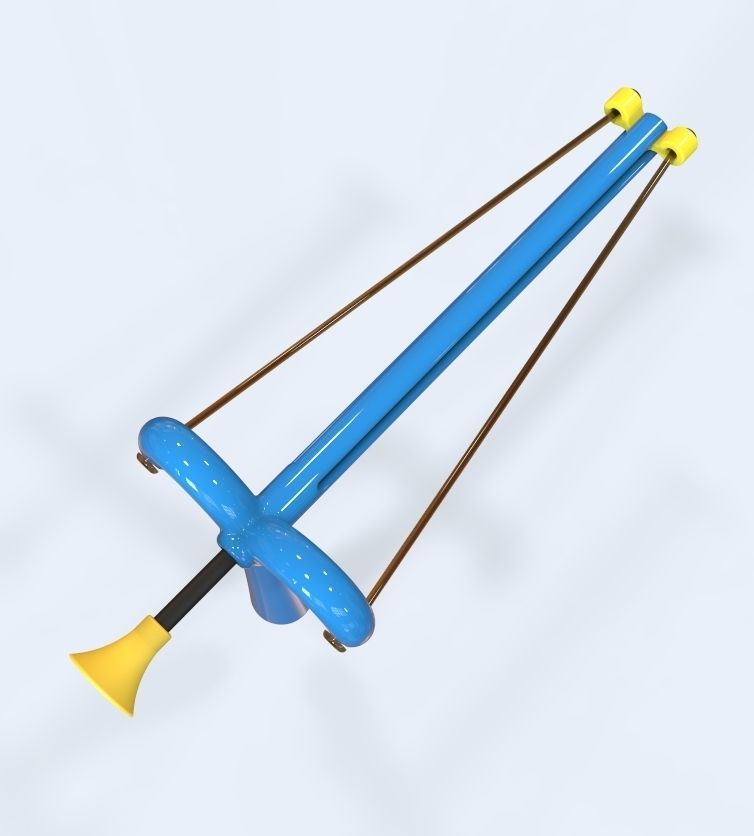 slingshot arrow 3D print model_32