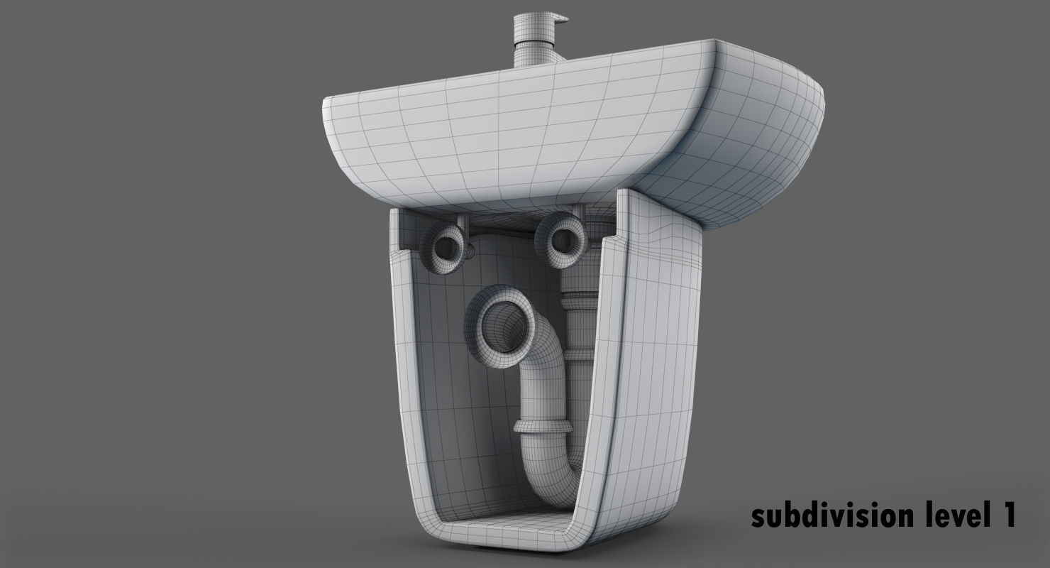 Sink Keromag Renova 3D model_11