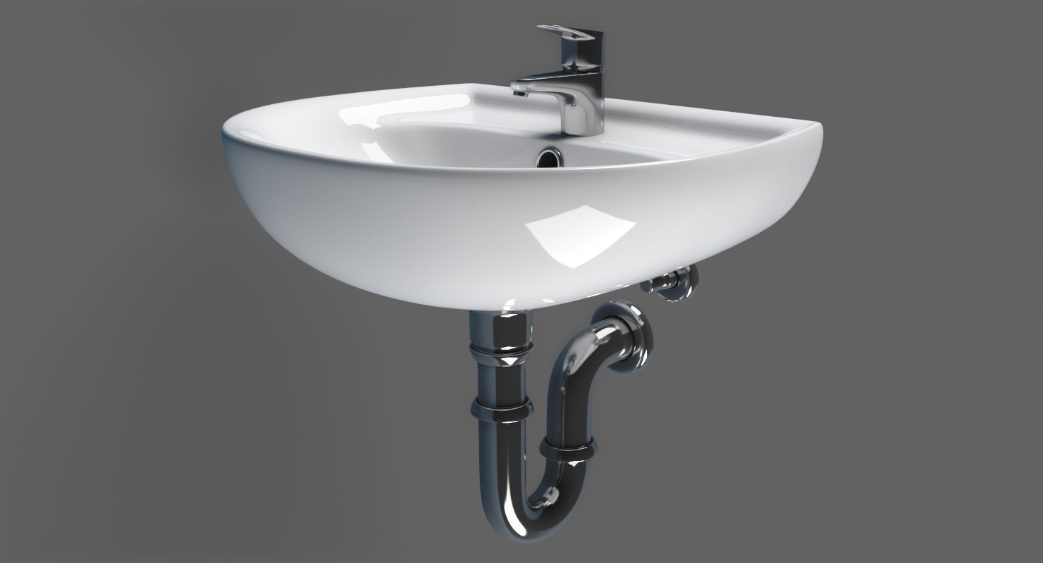 Sink Keromag Renova 3D model_6