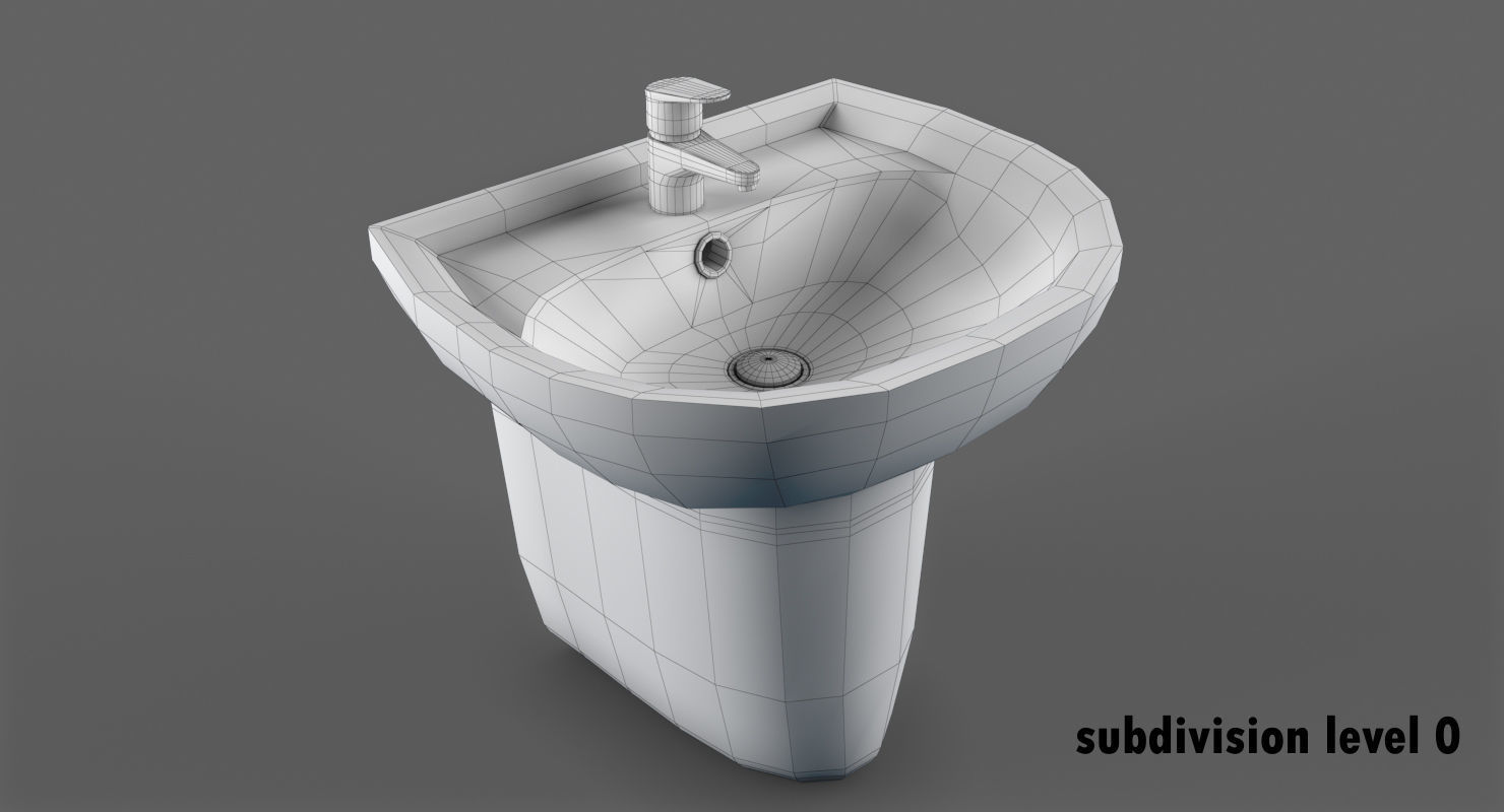 Sink Keromag Renova 3D model_9