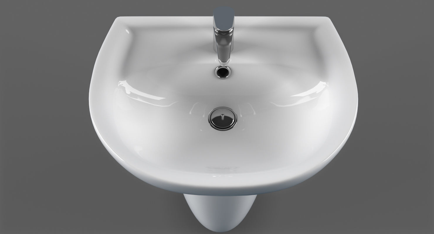 Sink Keromag Renova 3D model_2