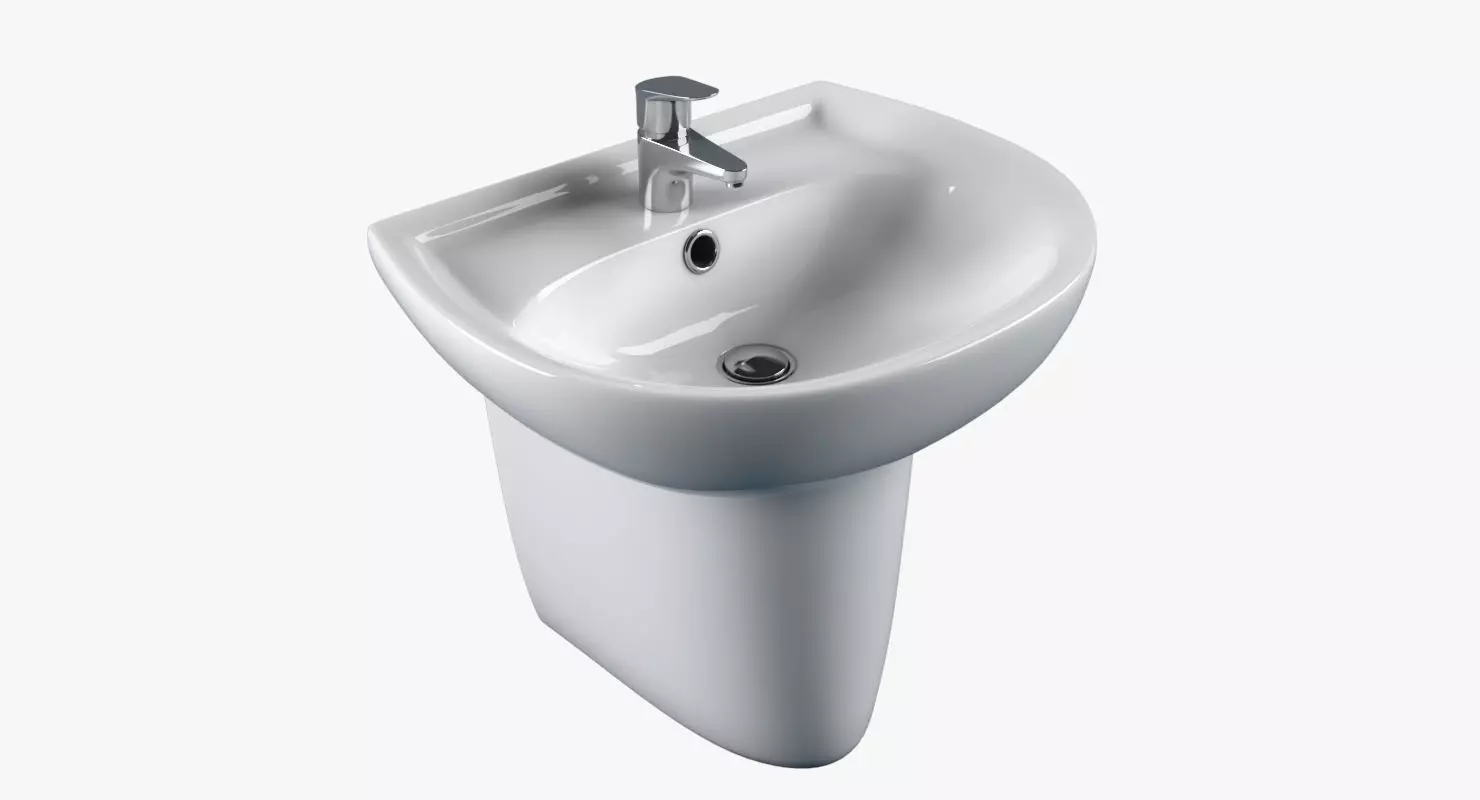 Sink Keromag Renova 3D model_0