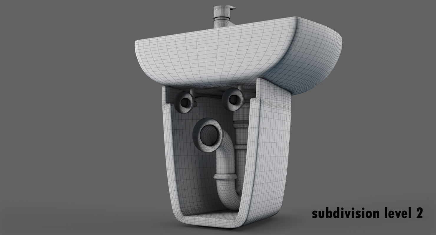 Sink Keromag Renova 3D model_10