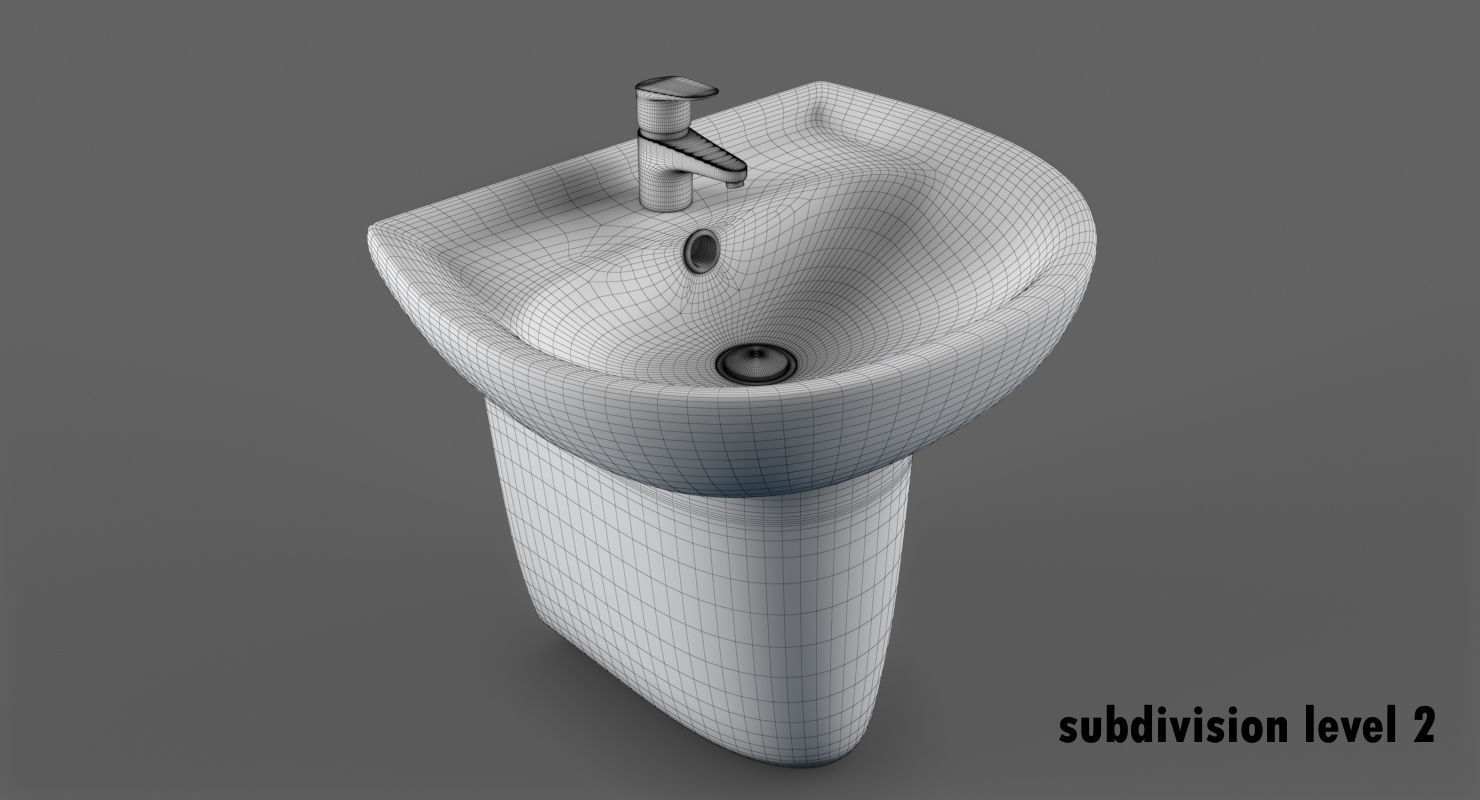 Sink Keromag Renova 3D model_7