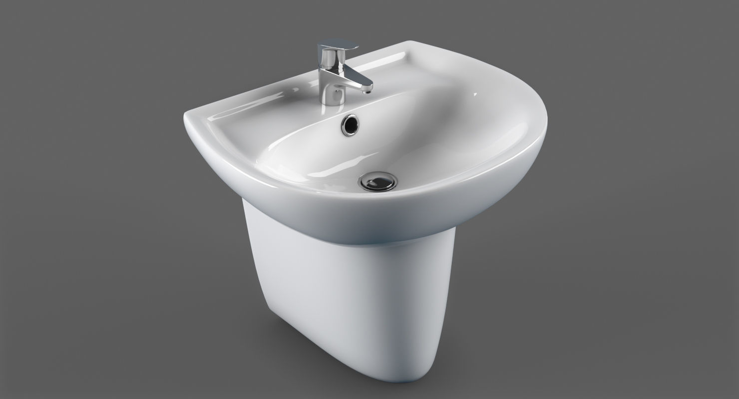 Sink Keromag Renova 3D model_1