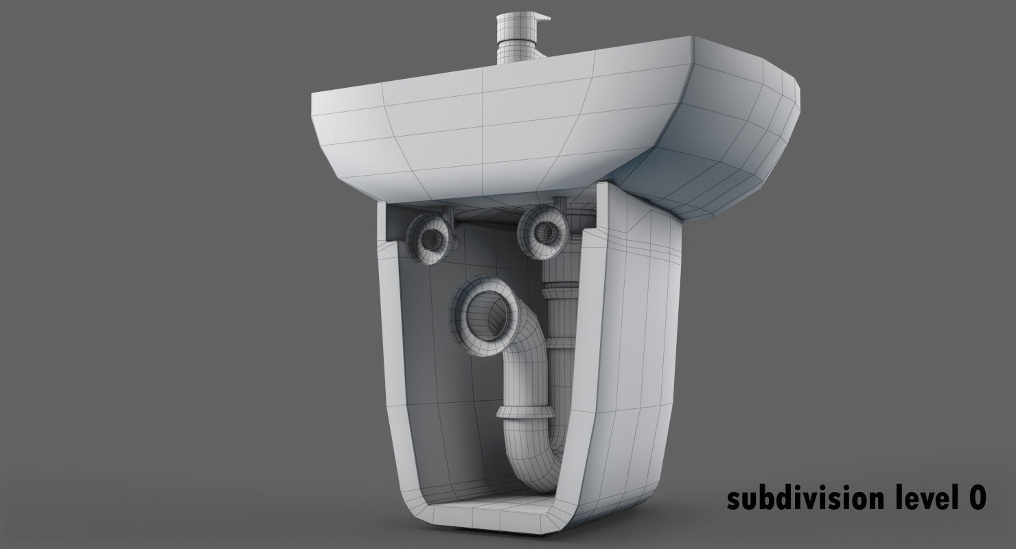 Sink Keromag Renova 3D model_12