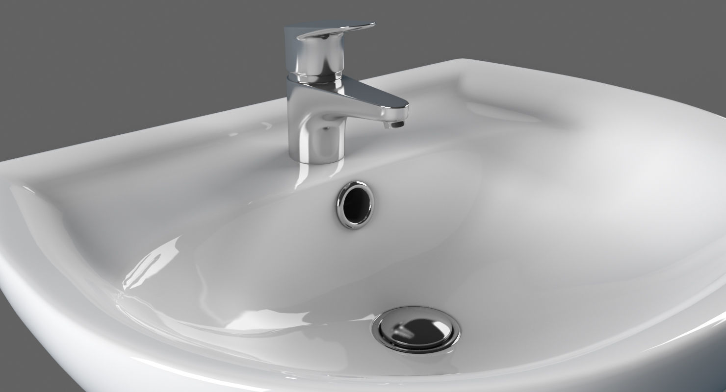 Sink Keromag Renova 3D model_3
