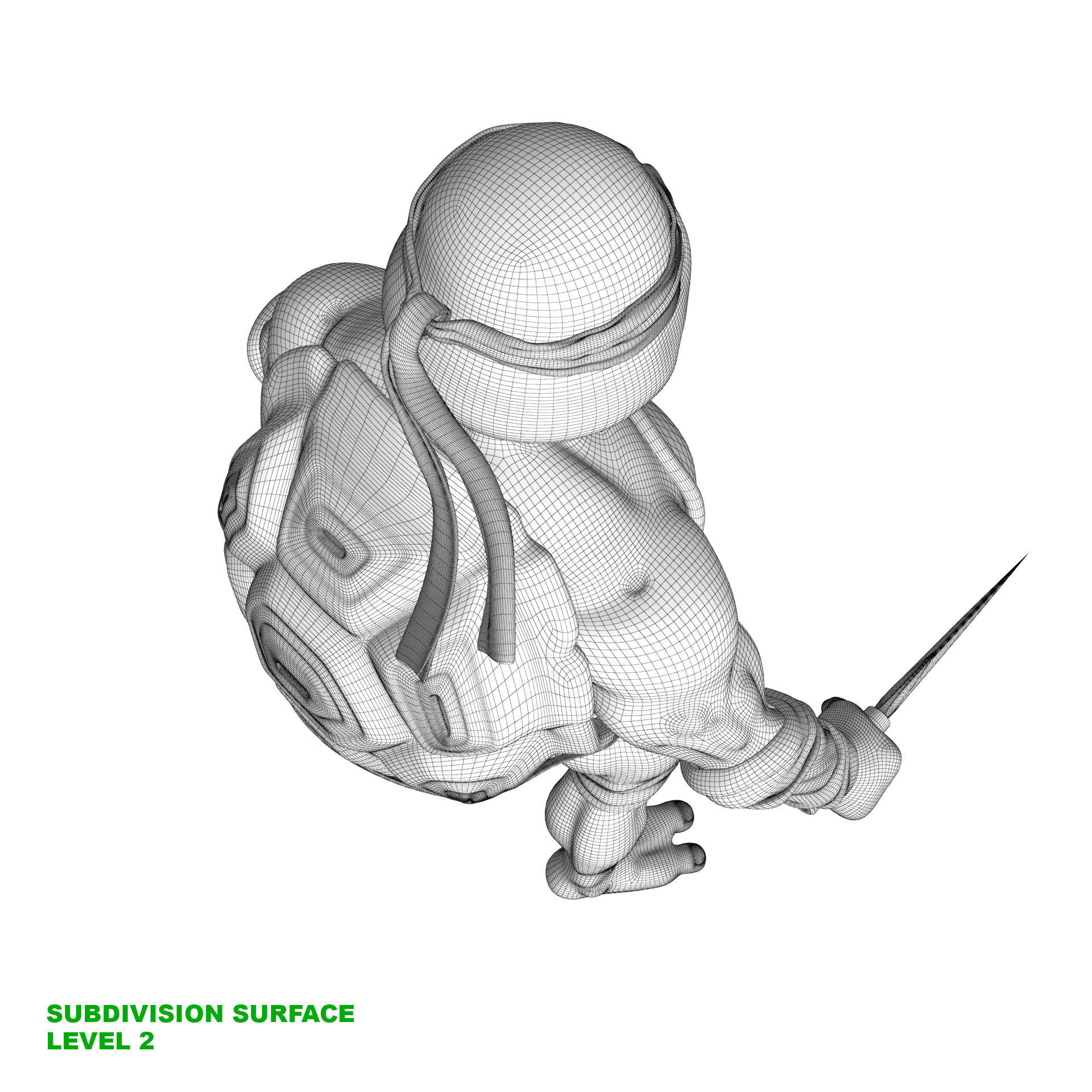 TMNT Ninja Turtles Raphael 3D model_27