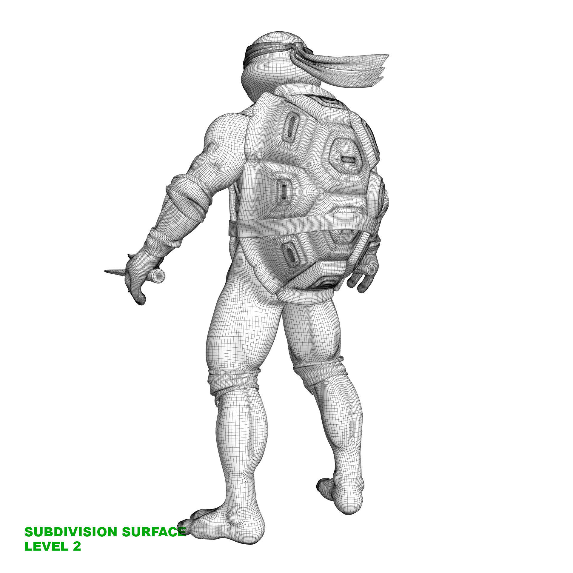TMNT Ninja Turtles Raphael 3D model_23