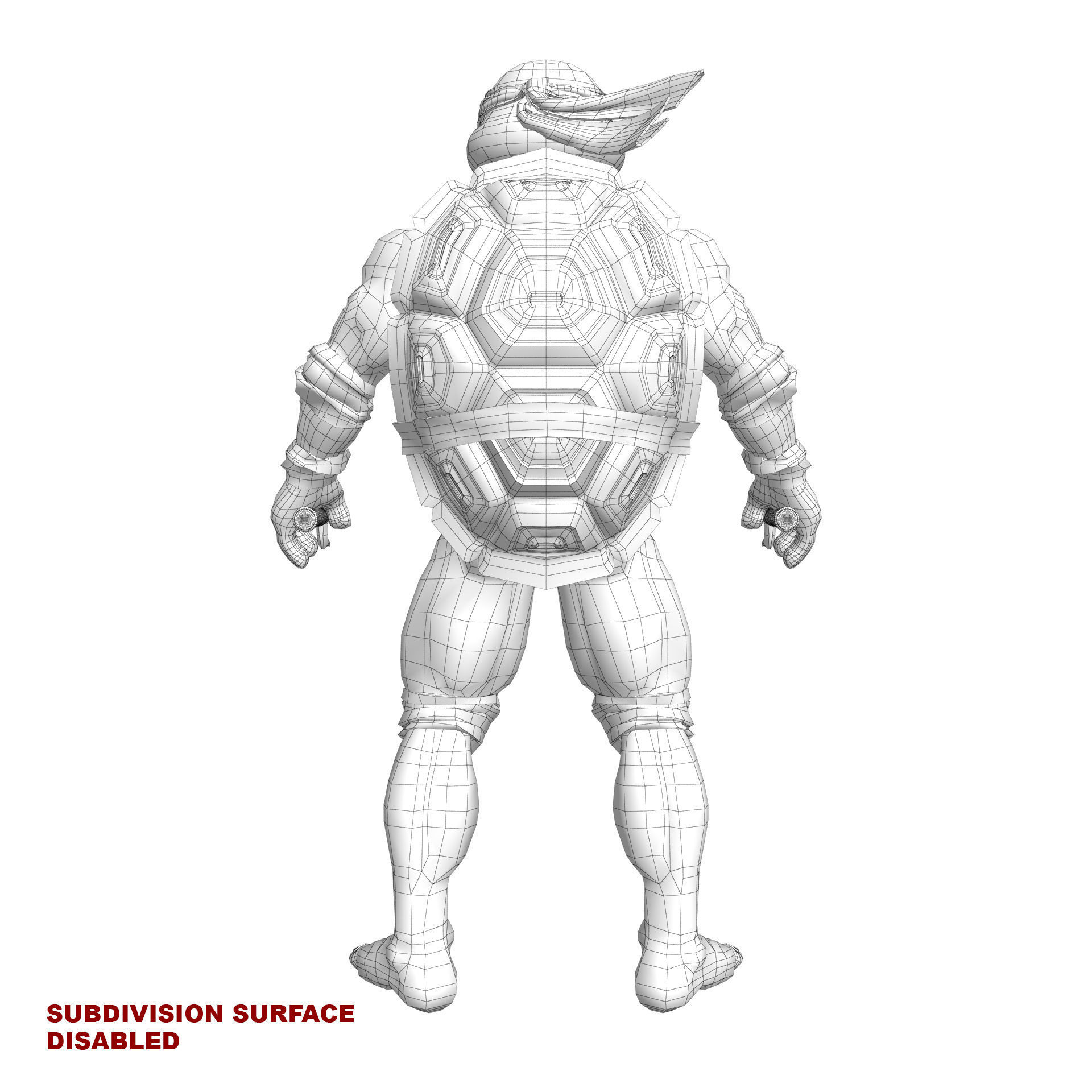 TMNT Ninja Turtles Raphael 3D model_22