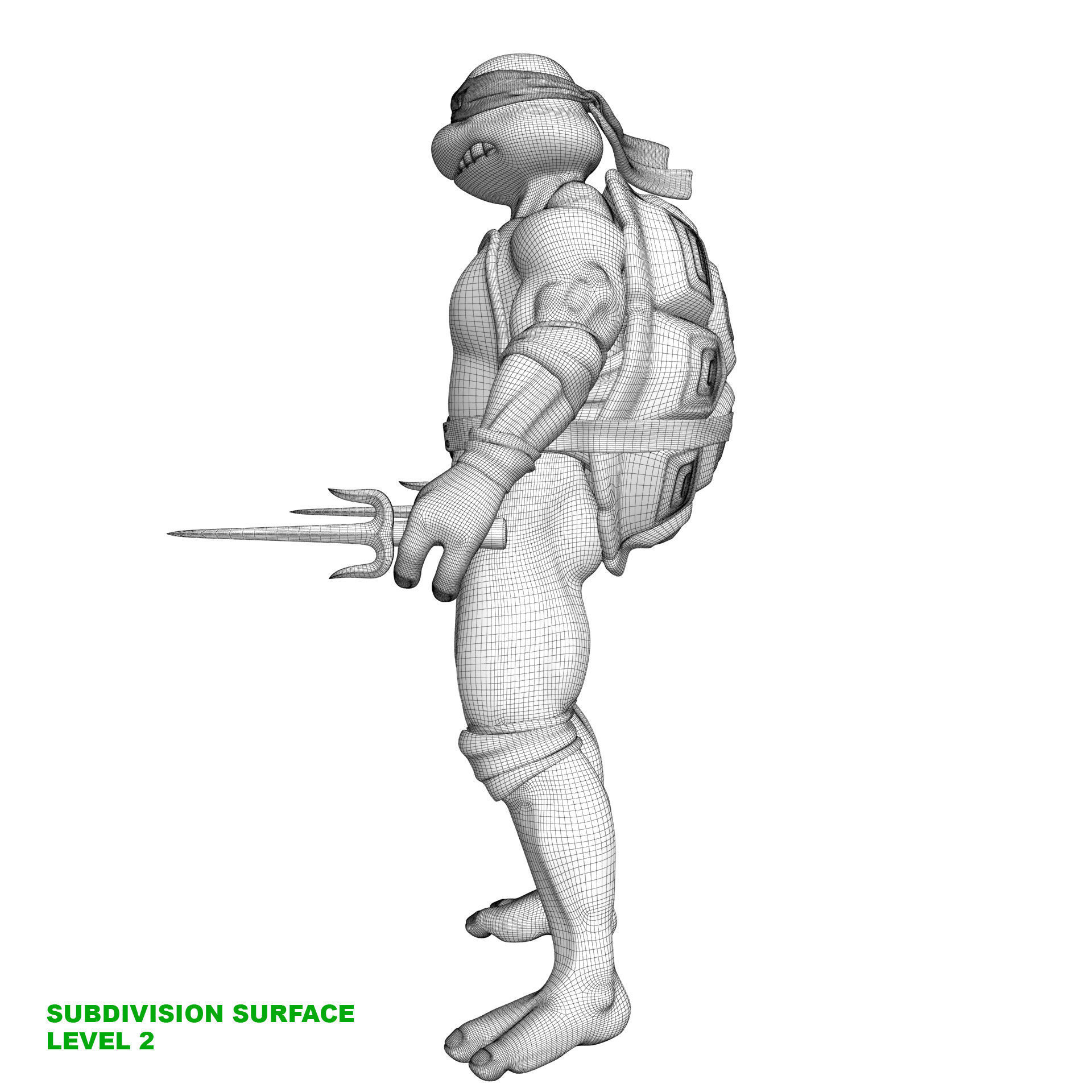 TMNT Ninja Turtles Raphael 3D model_20