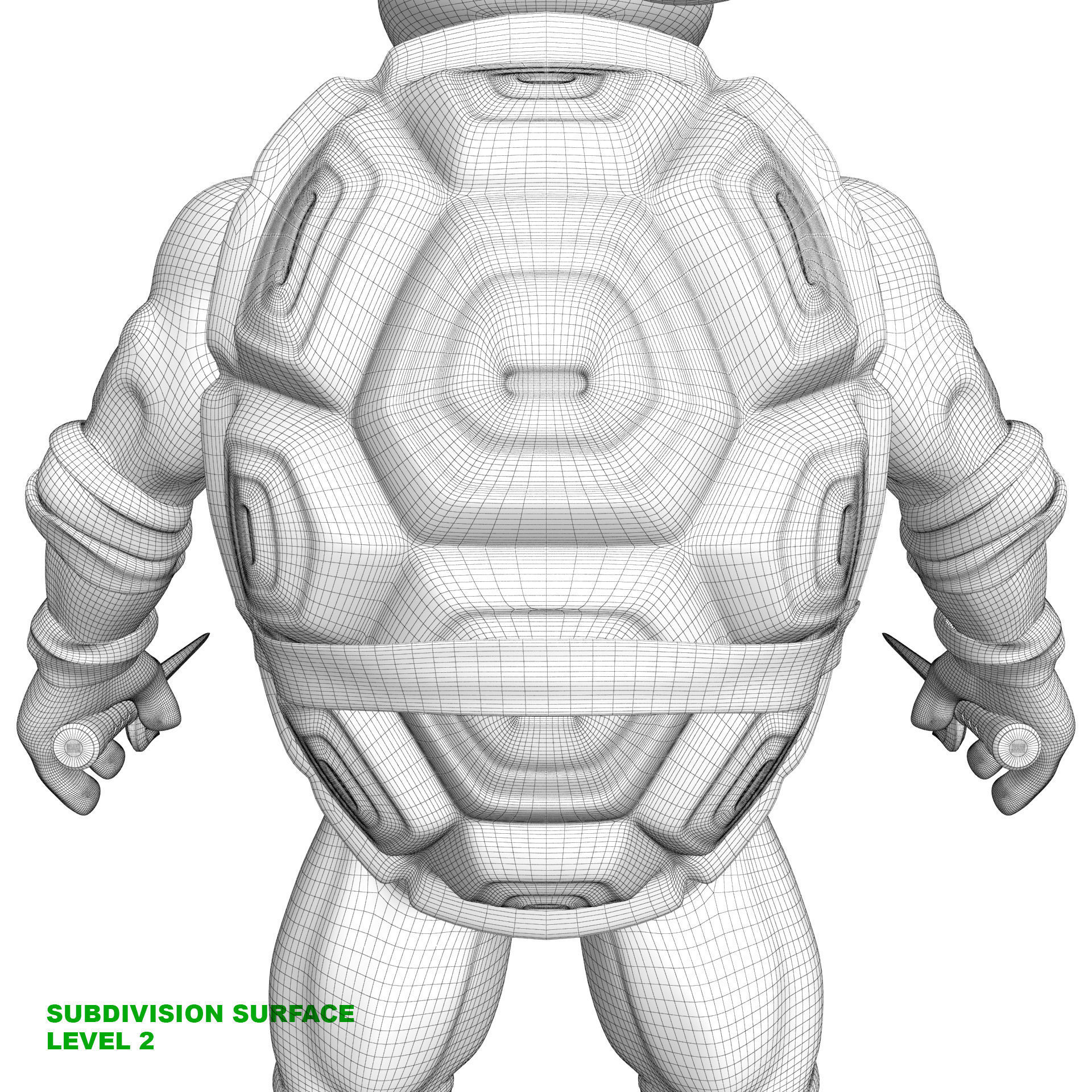 TMNT Ninja Turtles Raphael 3D model_29