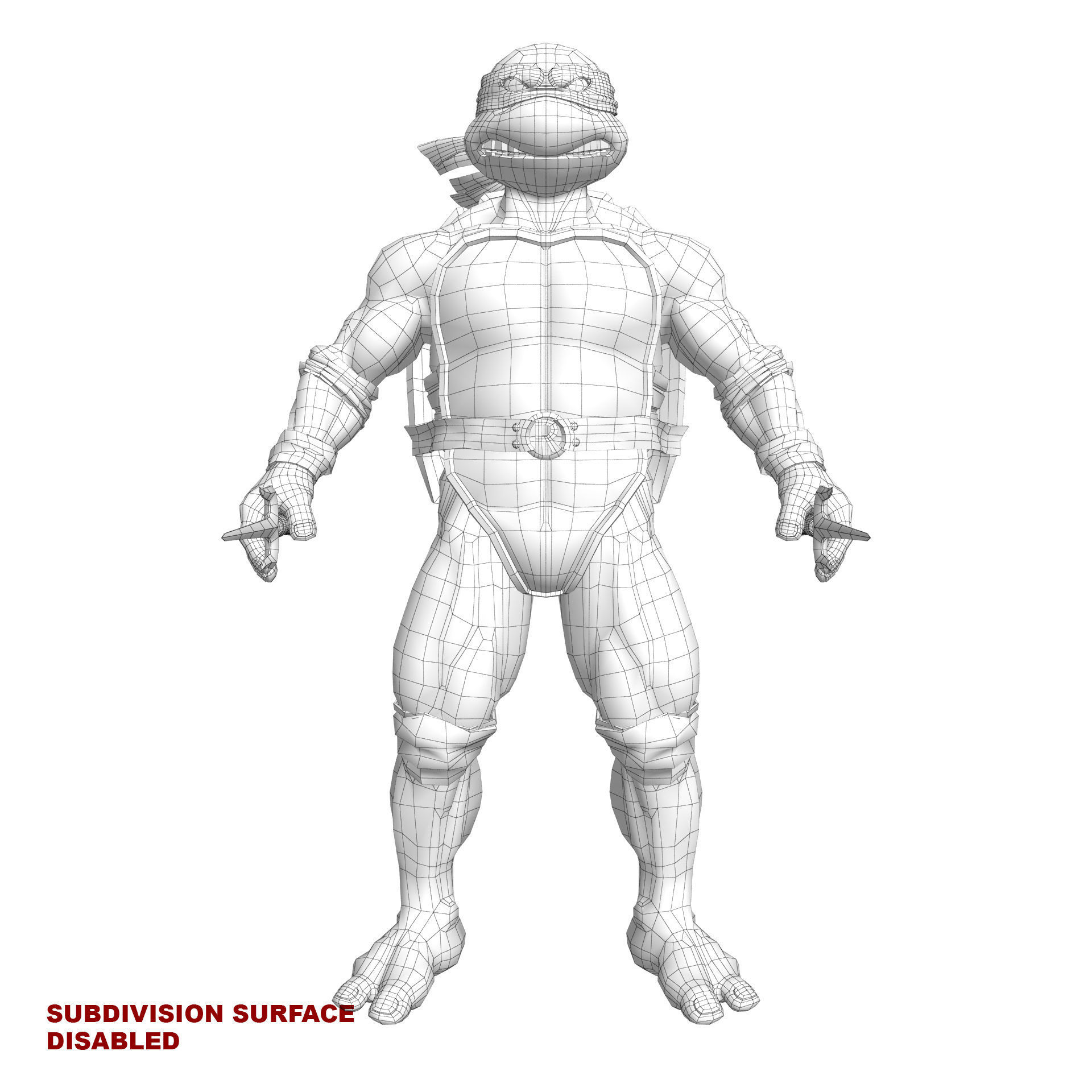 TMNT Ninja Turtles Raphael 3D model_18
