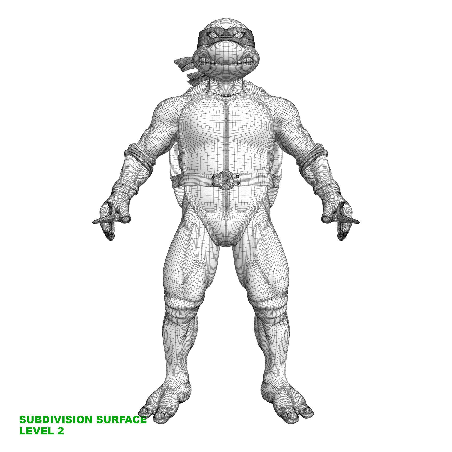 TMNT Ninja Turtles Raphael 3D model_17