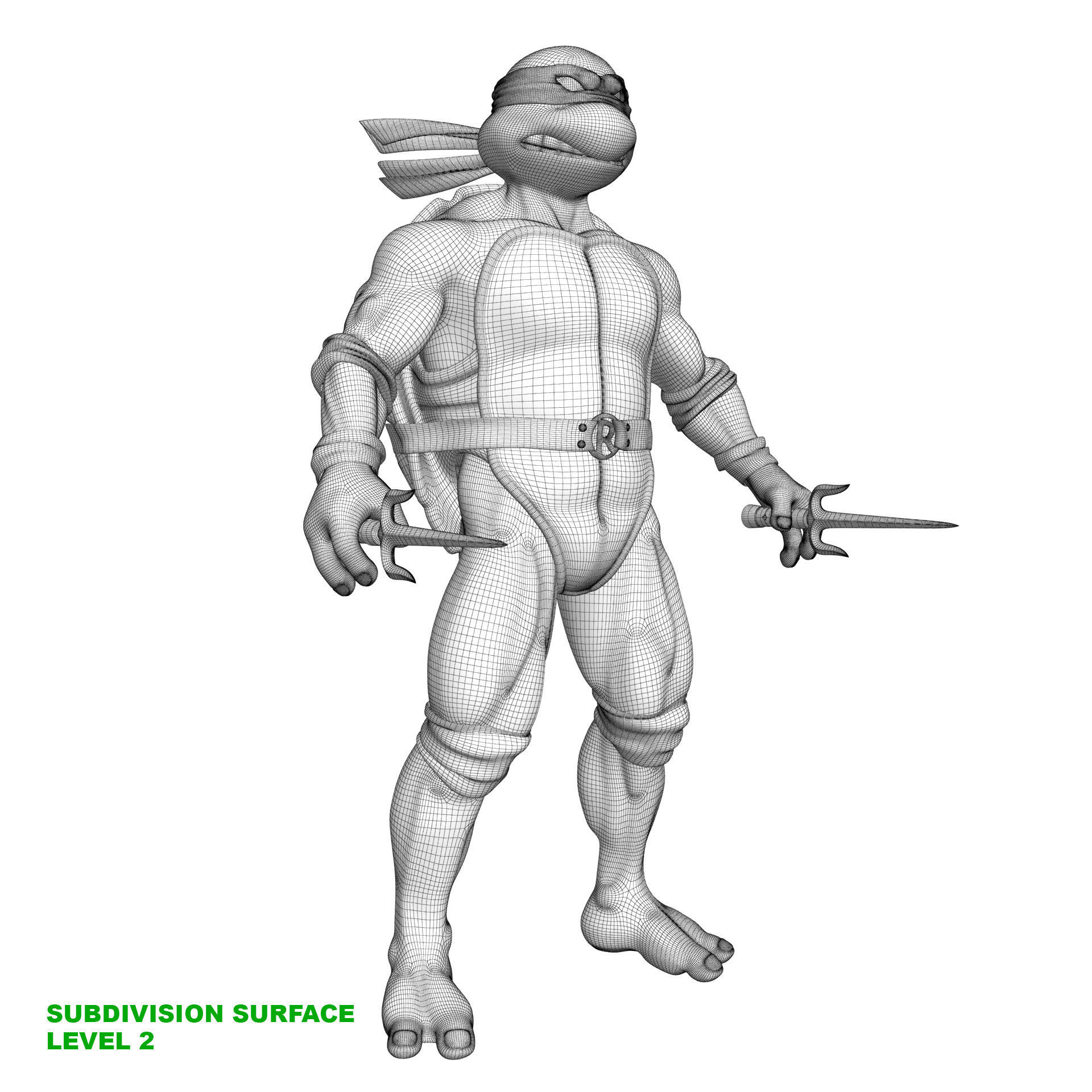 TMNT Ninja Turtles Raphael 3D model_15