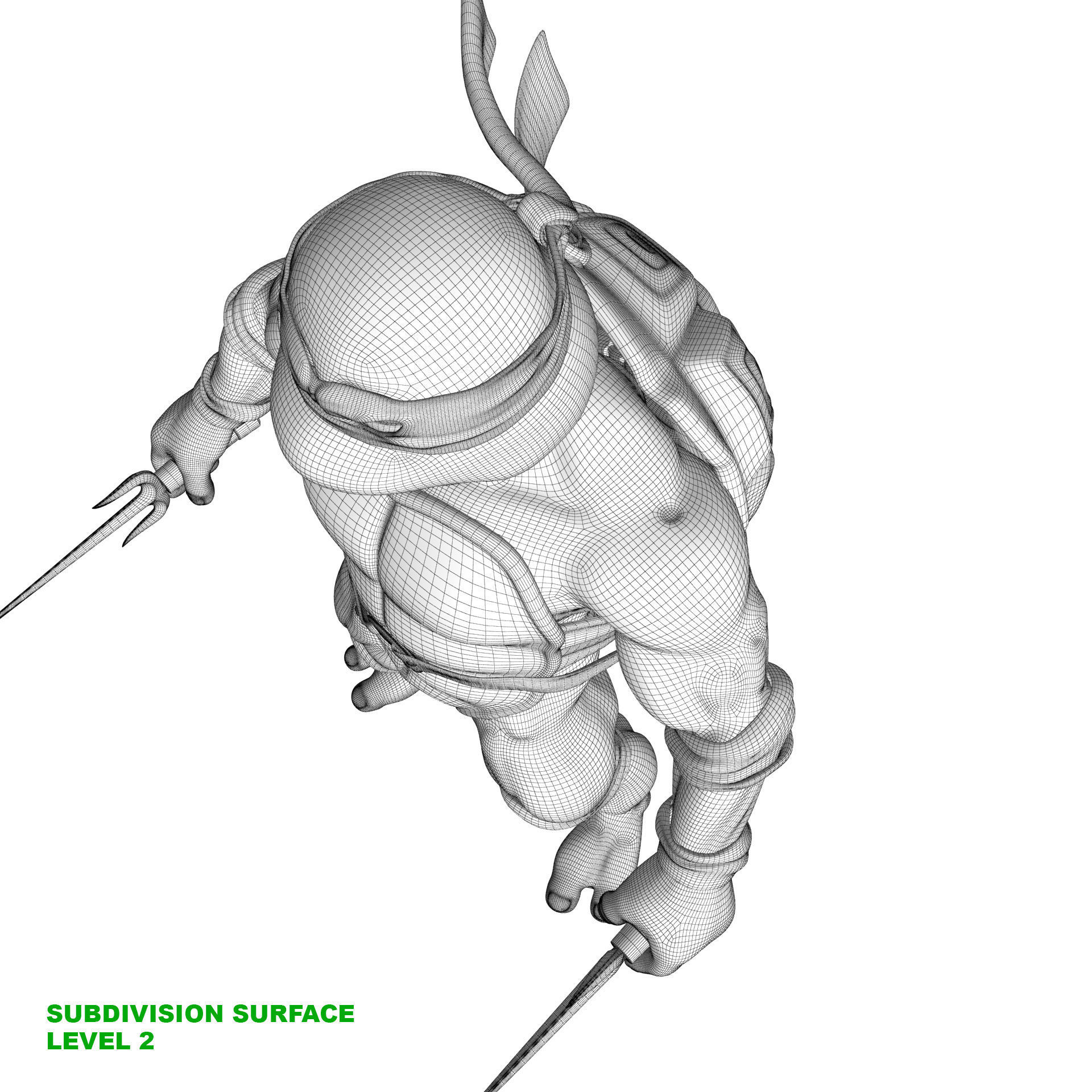 TMNT Ninja Turtles Raphael 3D model_26