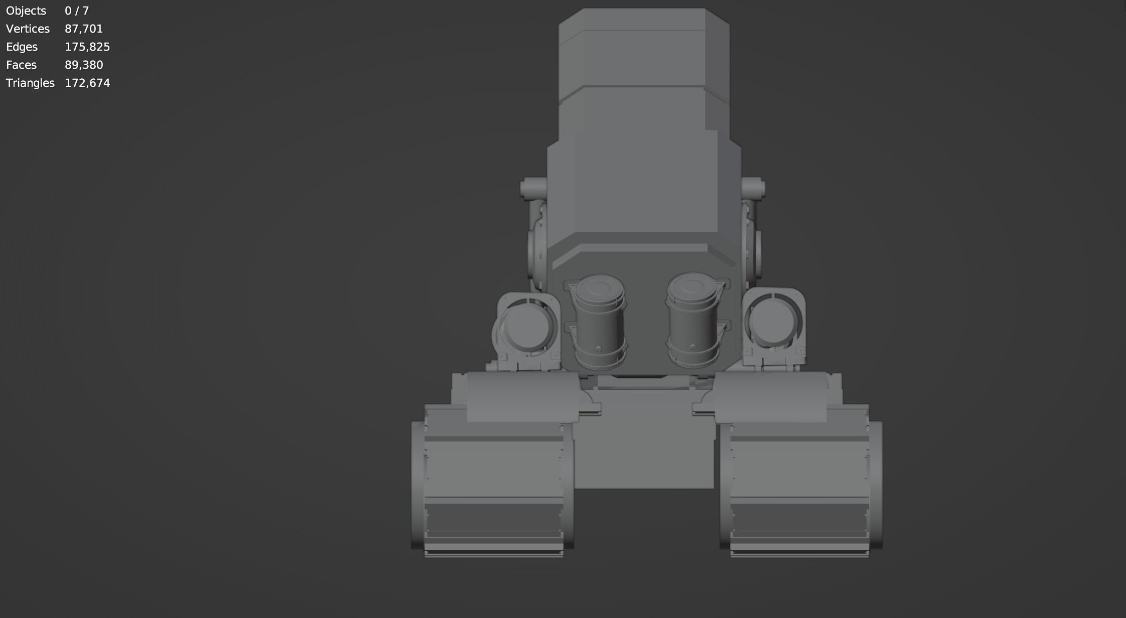 Metal Slug Mecha Vehicles Pack 4 In 1 - Only Mesh 3D model_31