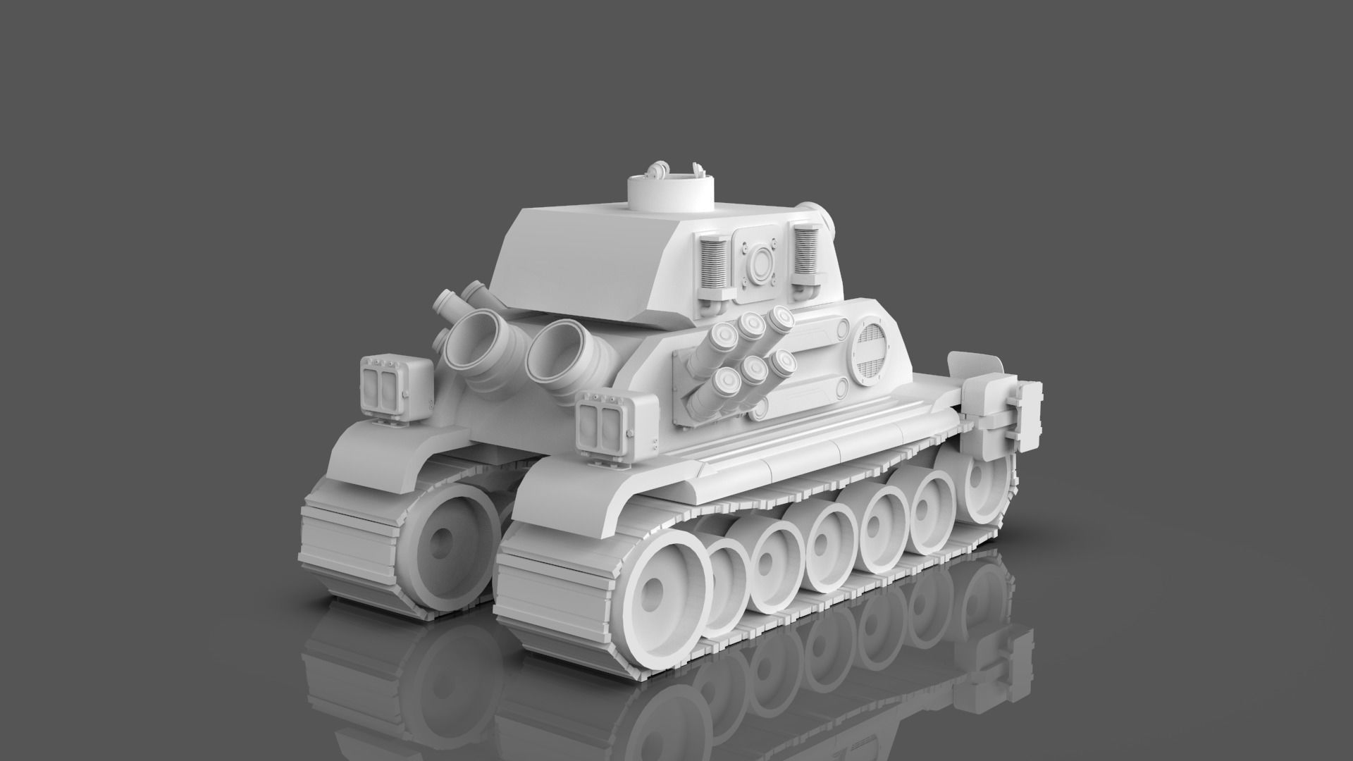Metal Slug Mecha Vehicles Pack 4 In 1 - Only Mesh 3D model_12