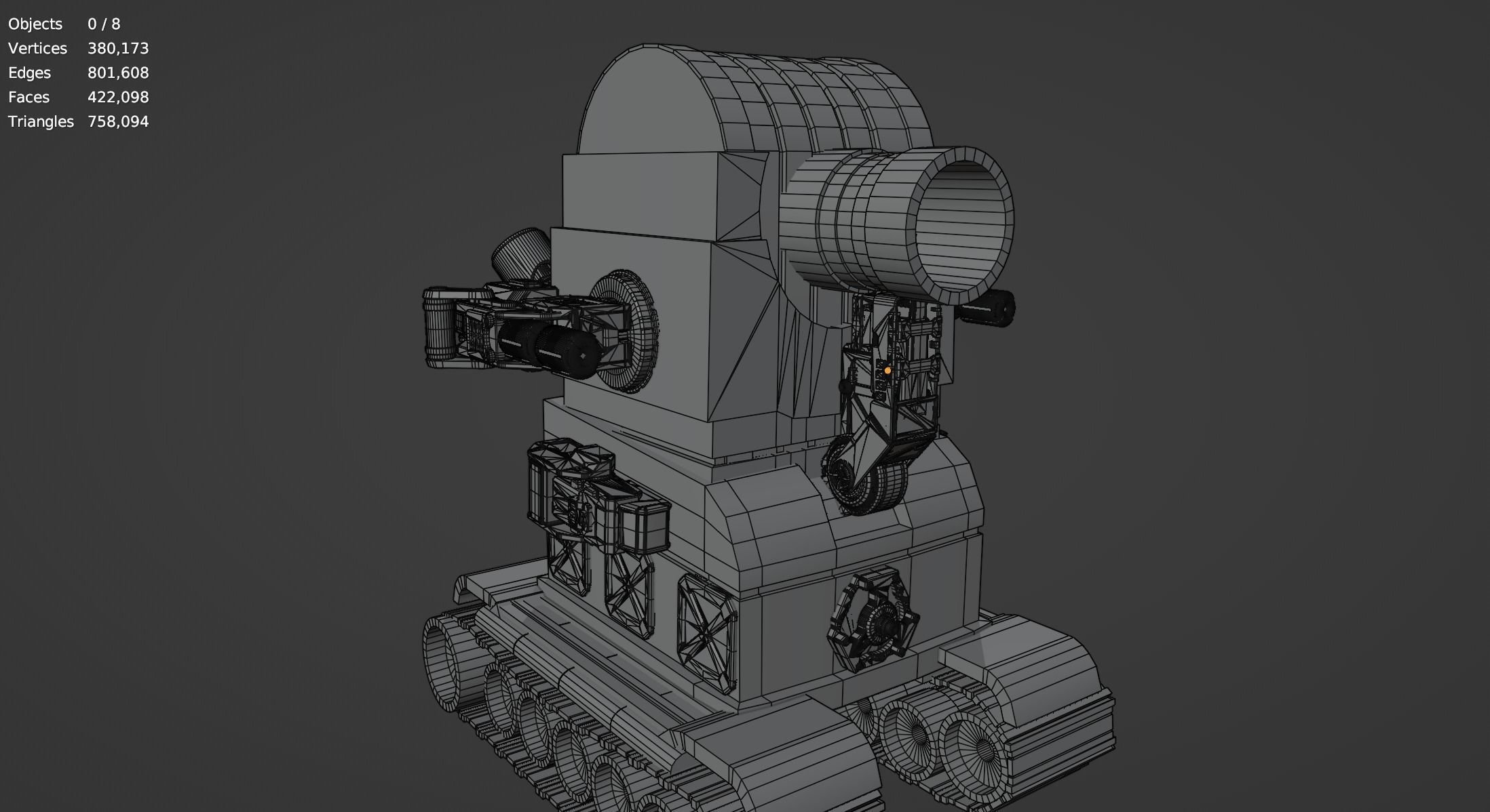 Metal Slug Mecha Vehicles Pack 4 In 1 - Only Mesh 3D model_54