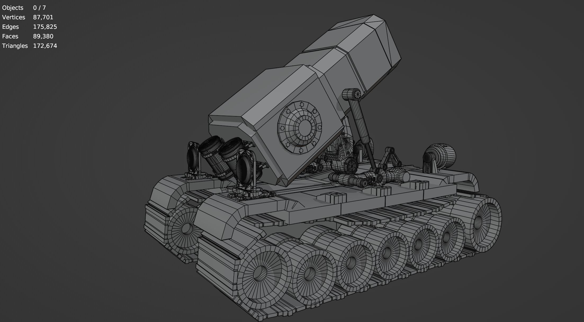 Metal Slug Mecha Vehicles Pack 4 In 1 - Only Mesh 3D model_37
