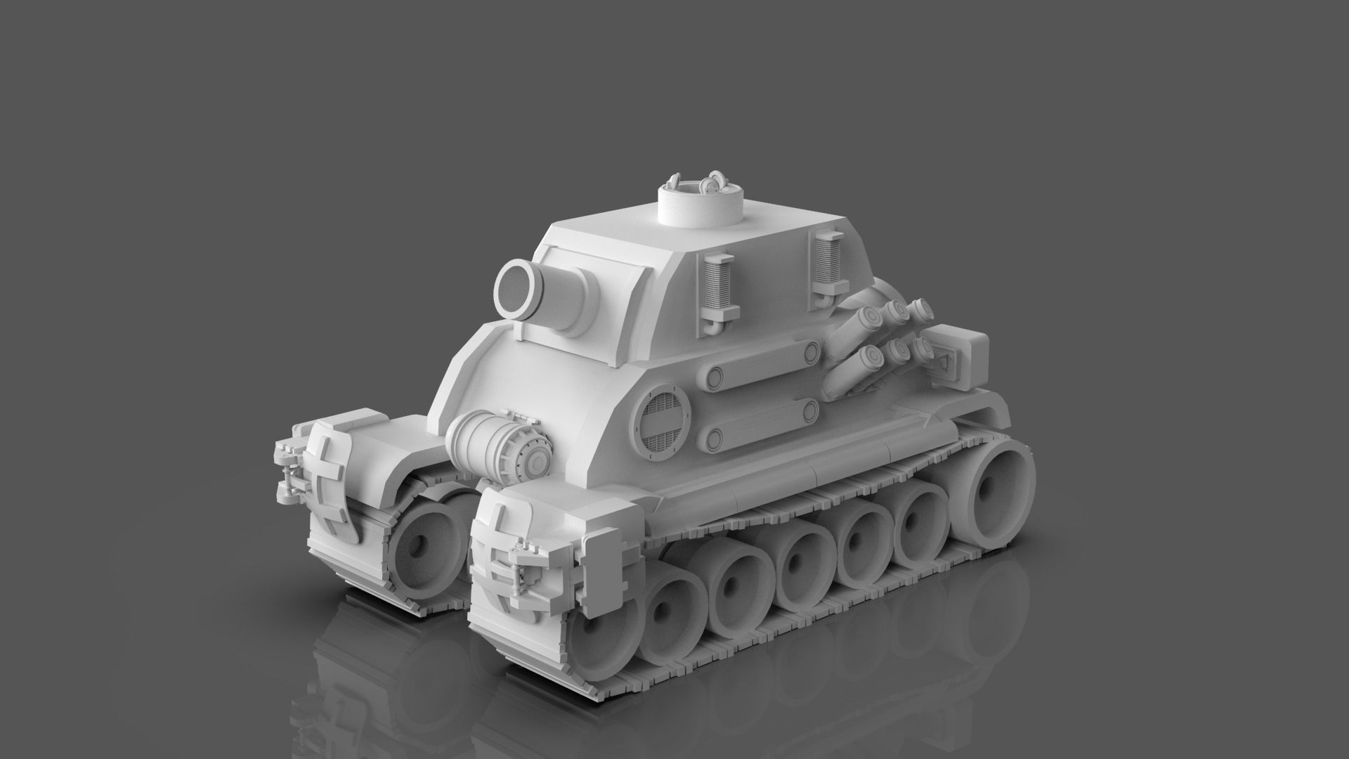 Metal Slug Mecha Vehicles Pack 4 In 1 - Only Mesh 3D model_11
