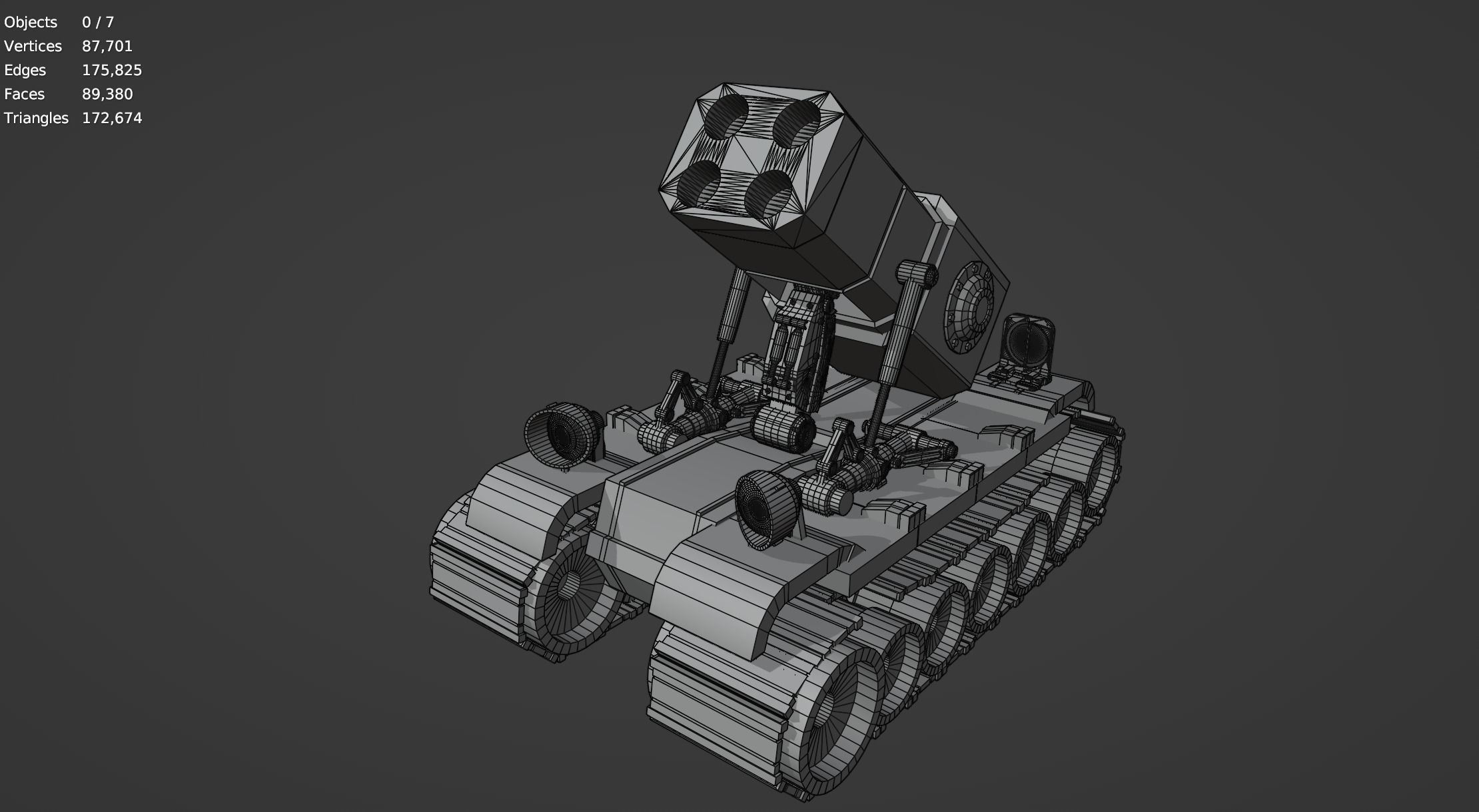 Metal Slug Mecha Vehicles Pack 4 In 1 - Only Mesh 3D model_36