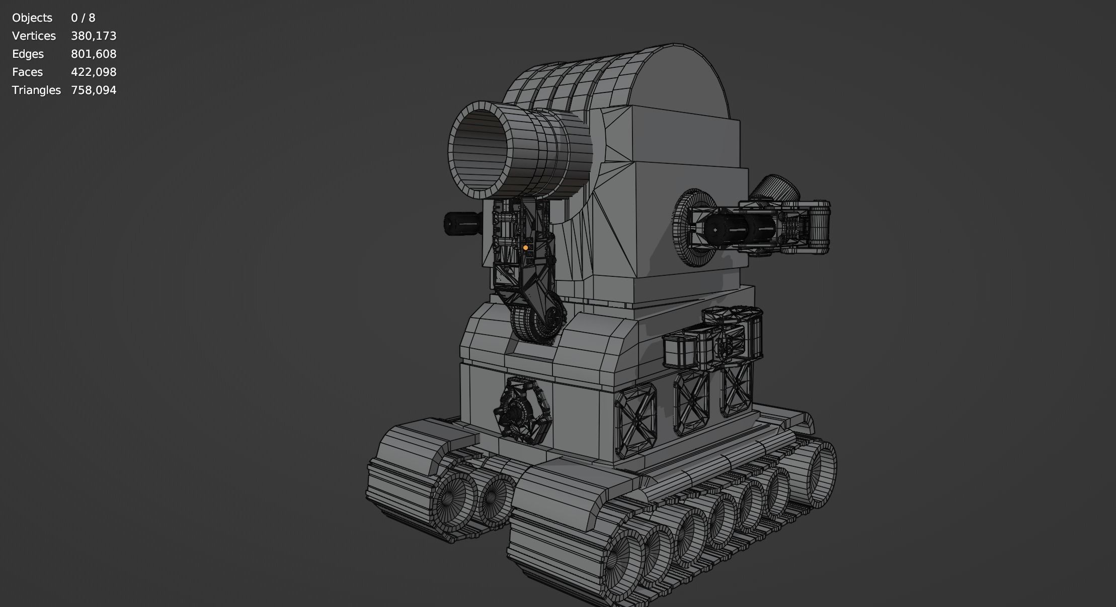 Metal Slug Mecha Vehicles Pack 4 In 1 - Only Mesh 3D model_53