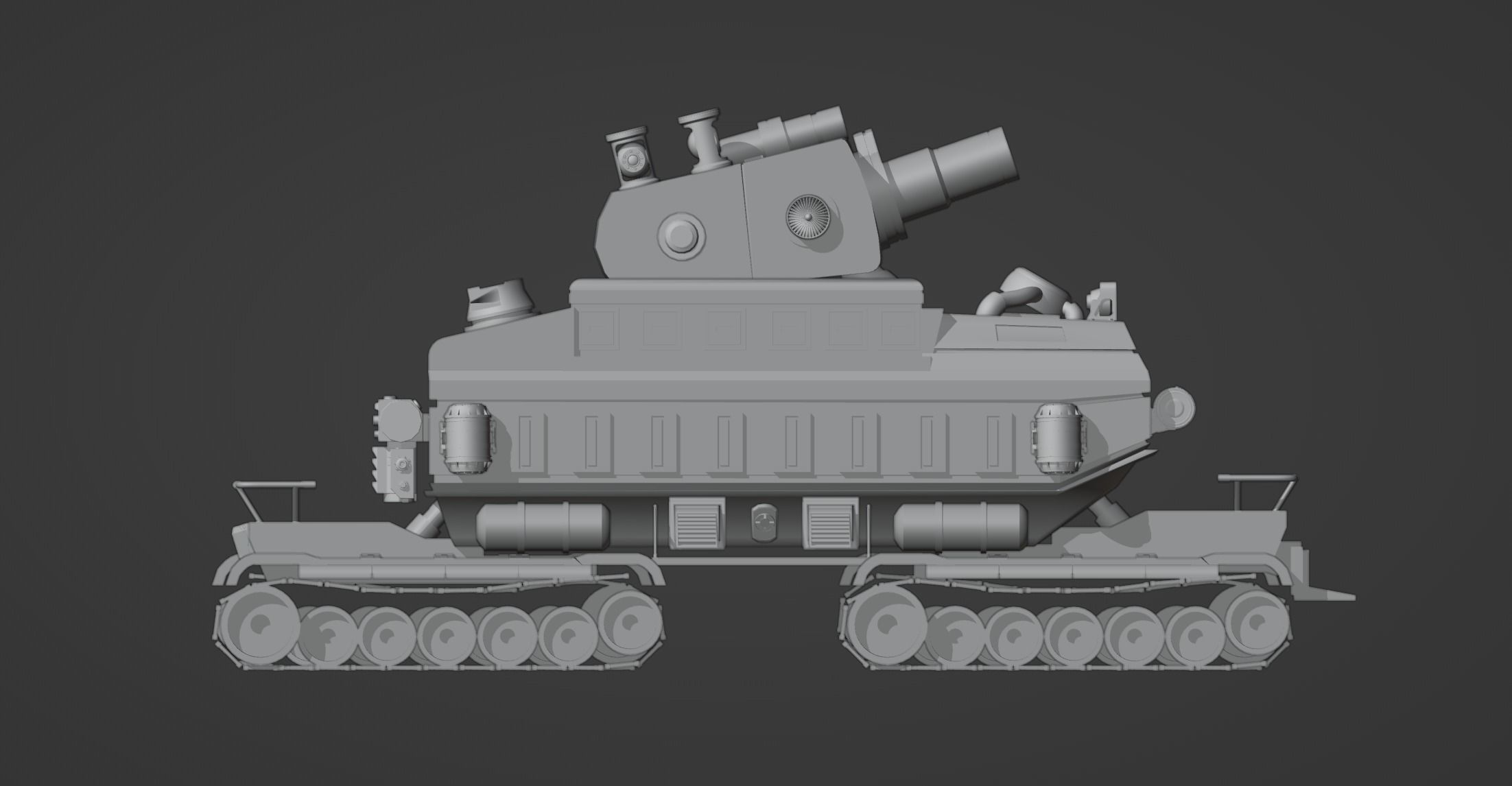 Metal Slug Mecha Vehicles Pack 4 In 1 - Only Mesh 3D model_20