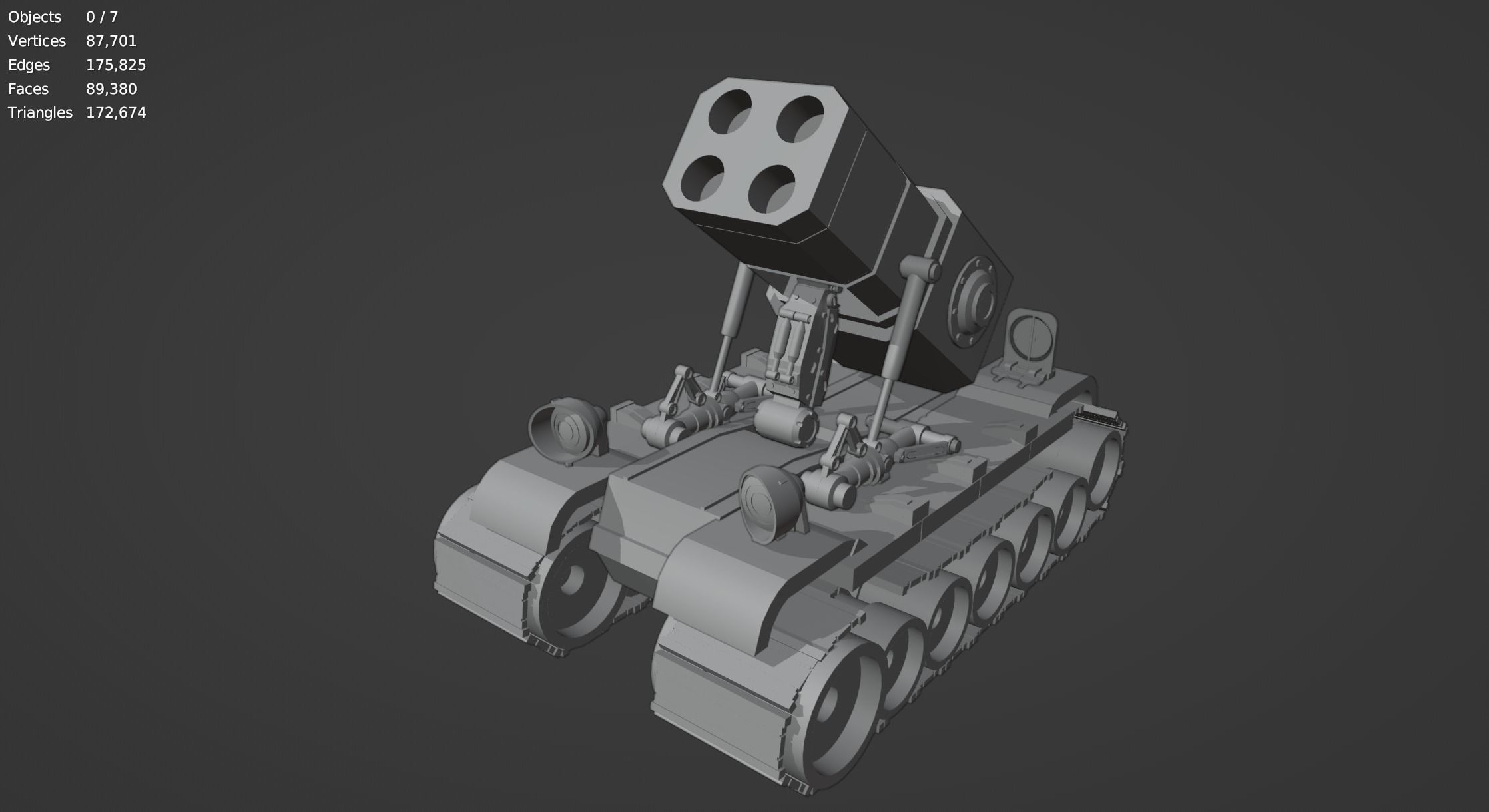 Metal Slug Mecha Vehicles Pack 4 In 1 - Only Mesh 3D model_32