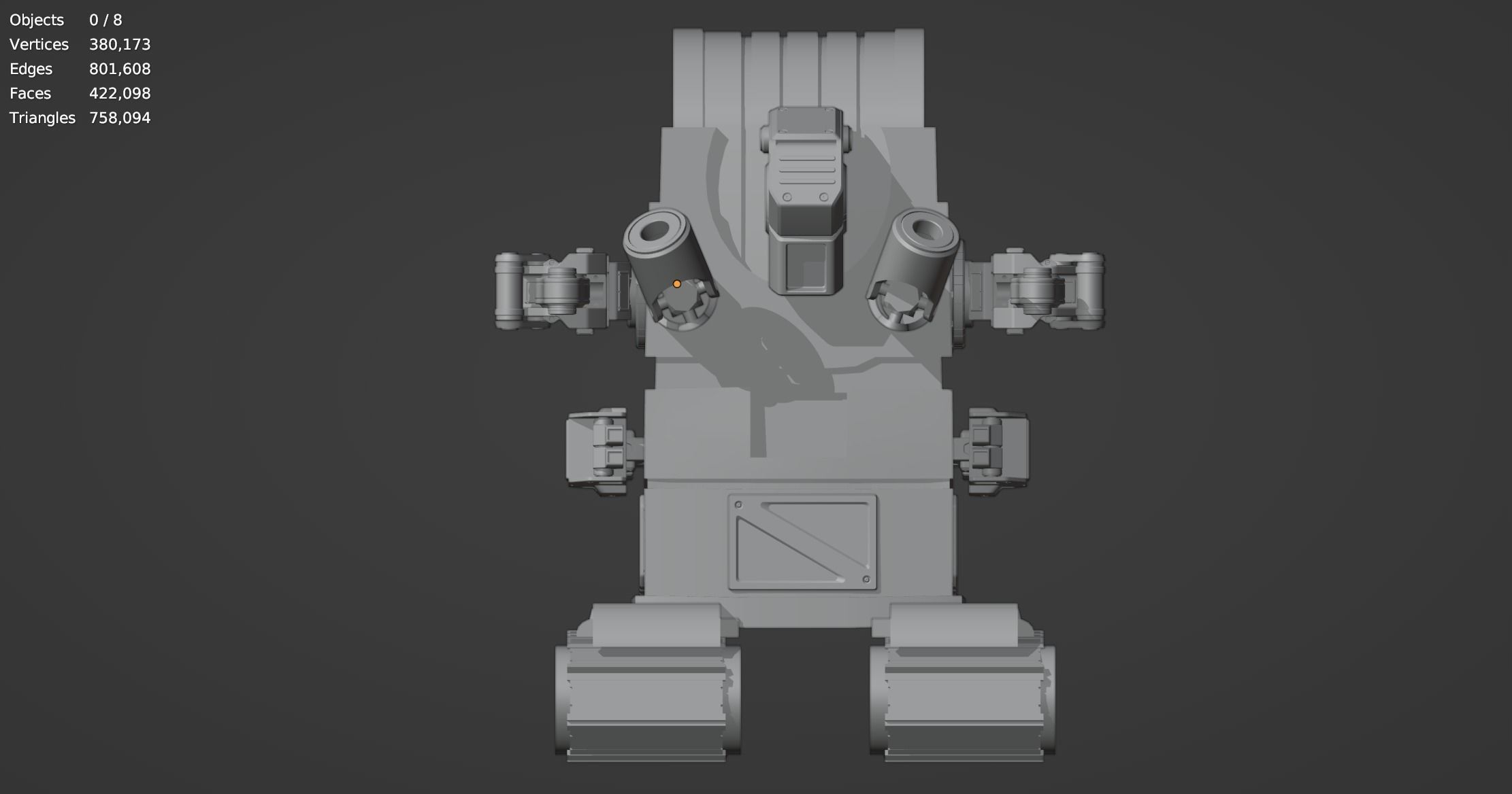 Metal Slug Mecha Vehicles Pack 4 In 1 - Only Mesh 3D model_52