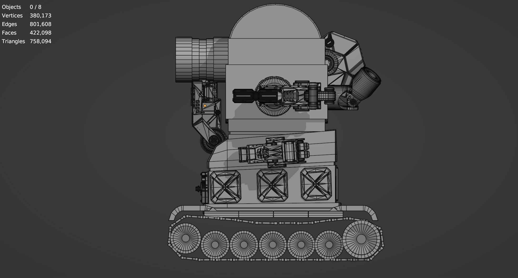 Metal Slug Mecha Vehicles Pack 4 In 1 - Only Mesh 3D model_58