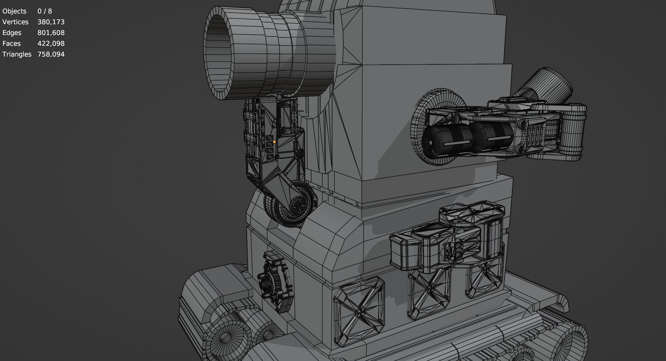 Metal Slug Mecha Vehicles Pack 4 In 1 - Only Mesh 3D model_59
