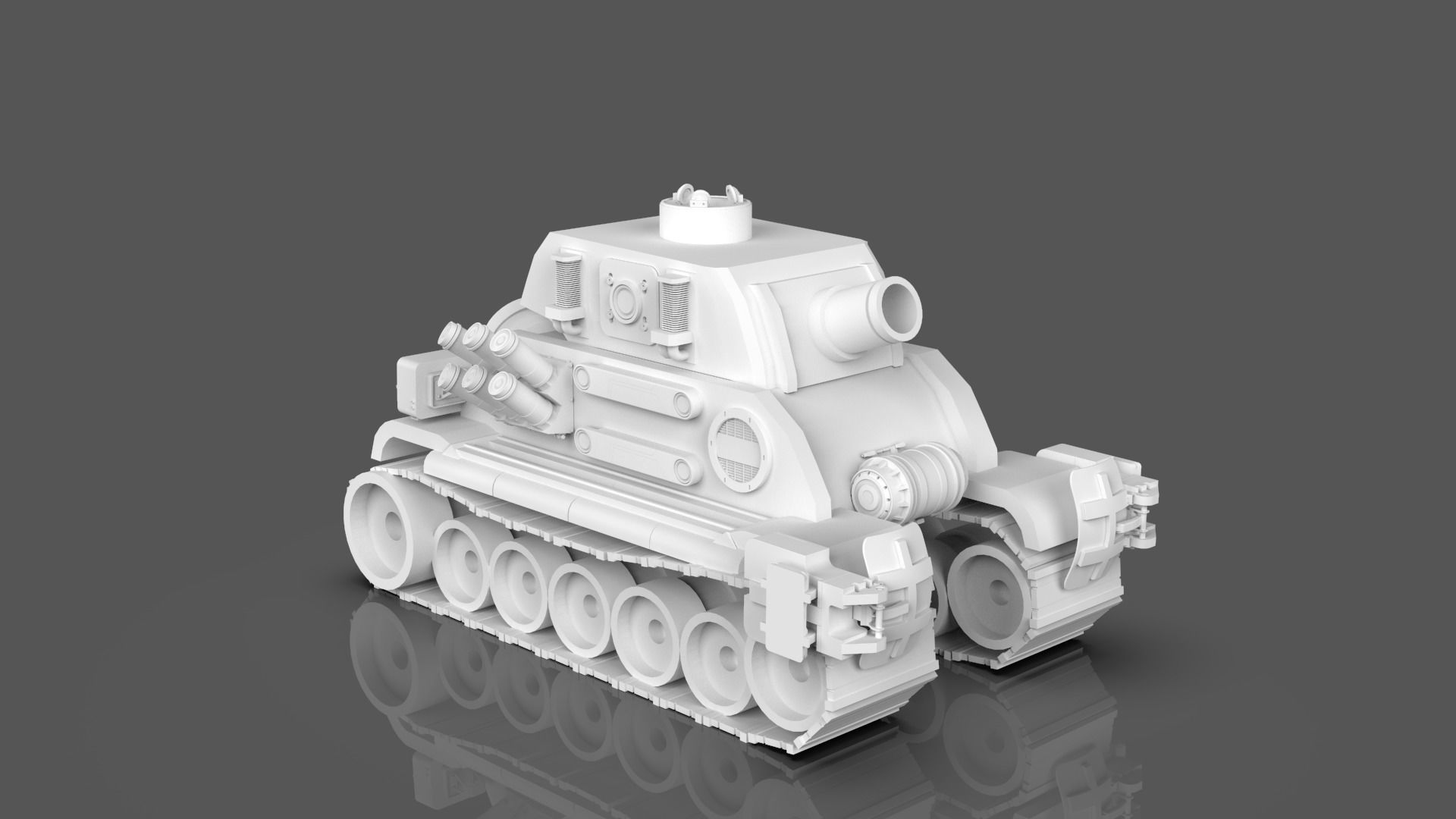 Metal Slug Mecha Vehicles Pack 4 In 1 - Only Mesh 3D model_14