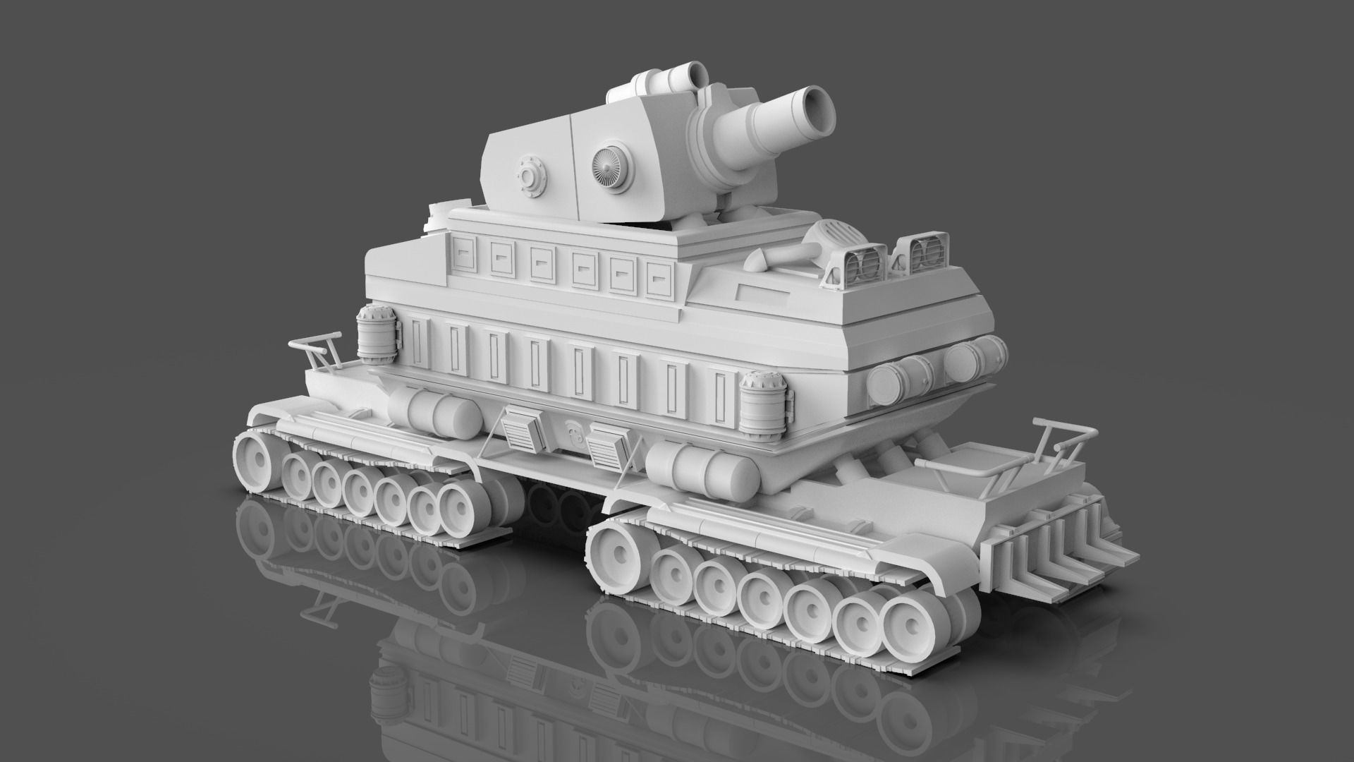 Metal Slug Mecha Vehicles Pack 4 In 1 - Only Mesh 3D model_4