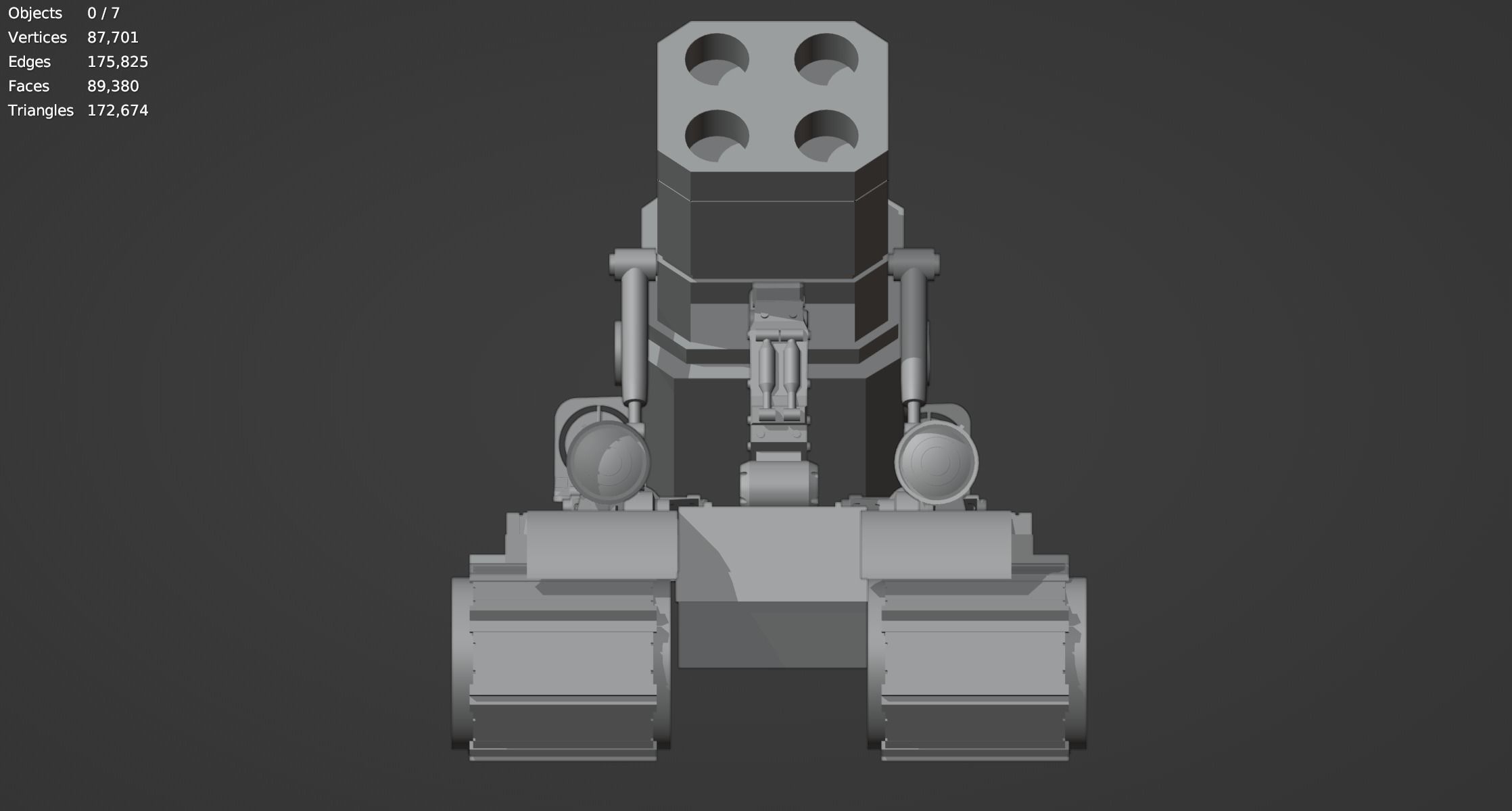 Metal Slug Mecha Vehicles Pack 4 In 1 - Only Mesh 3D model_29