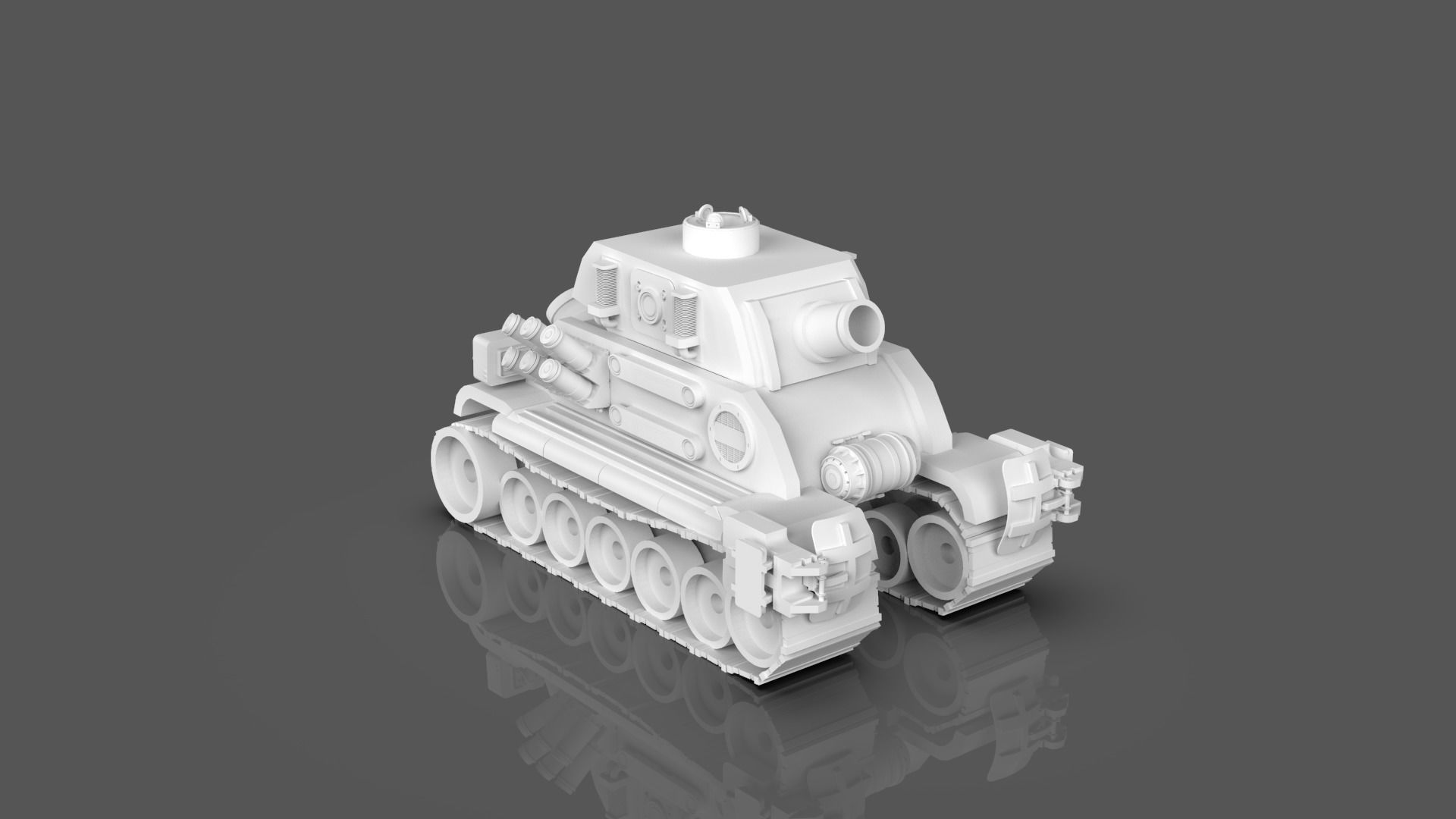 Metal Slug Mecha Vehicles Pack 4 In 1 - Only Mesh 3D model_13