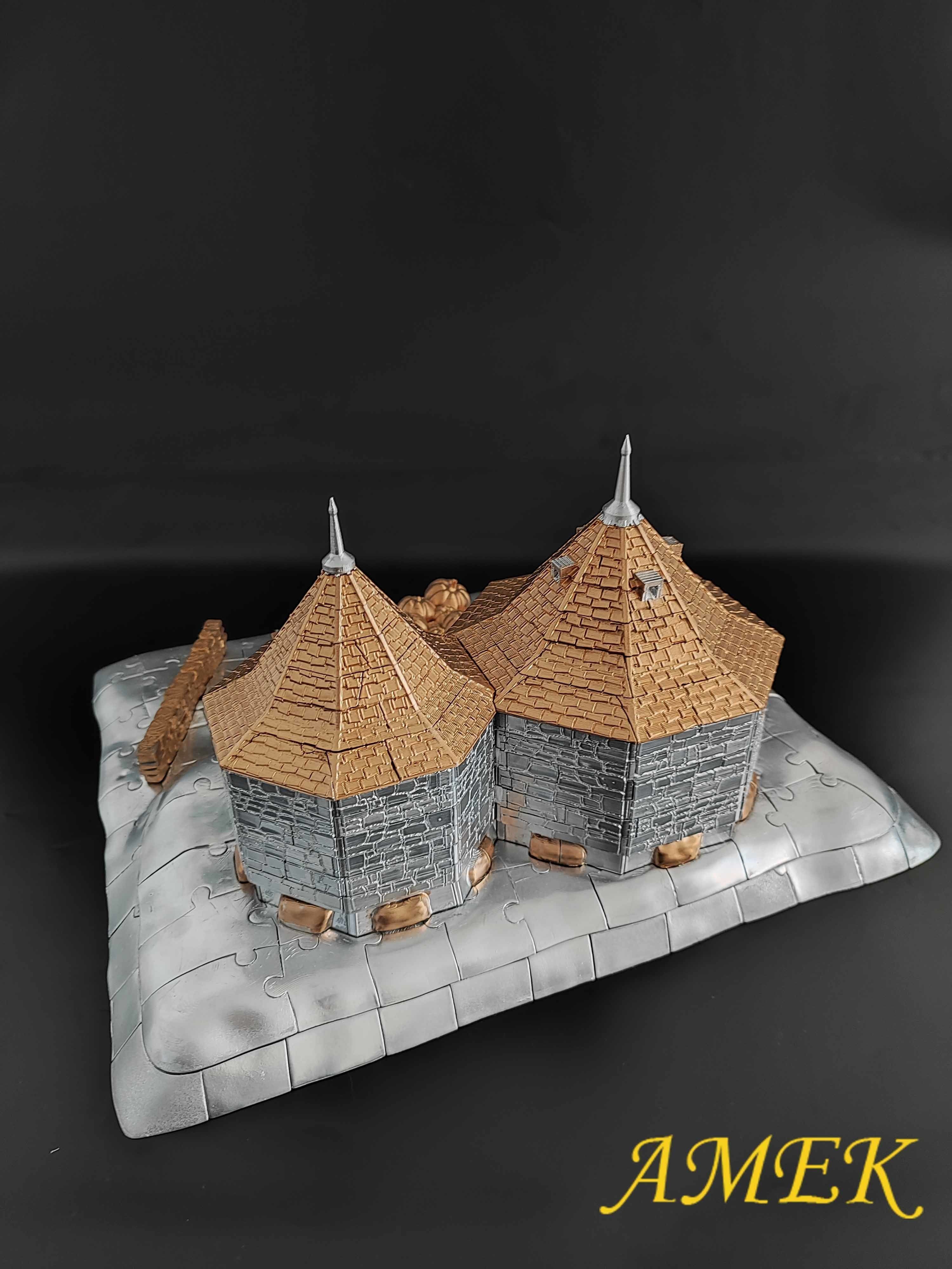 3D Puzzles Hagrids Hut 3D print model_2