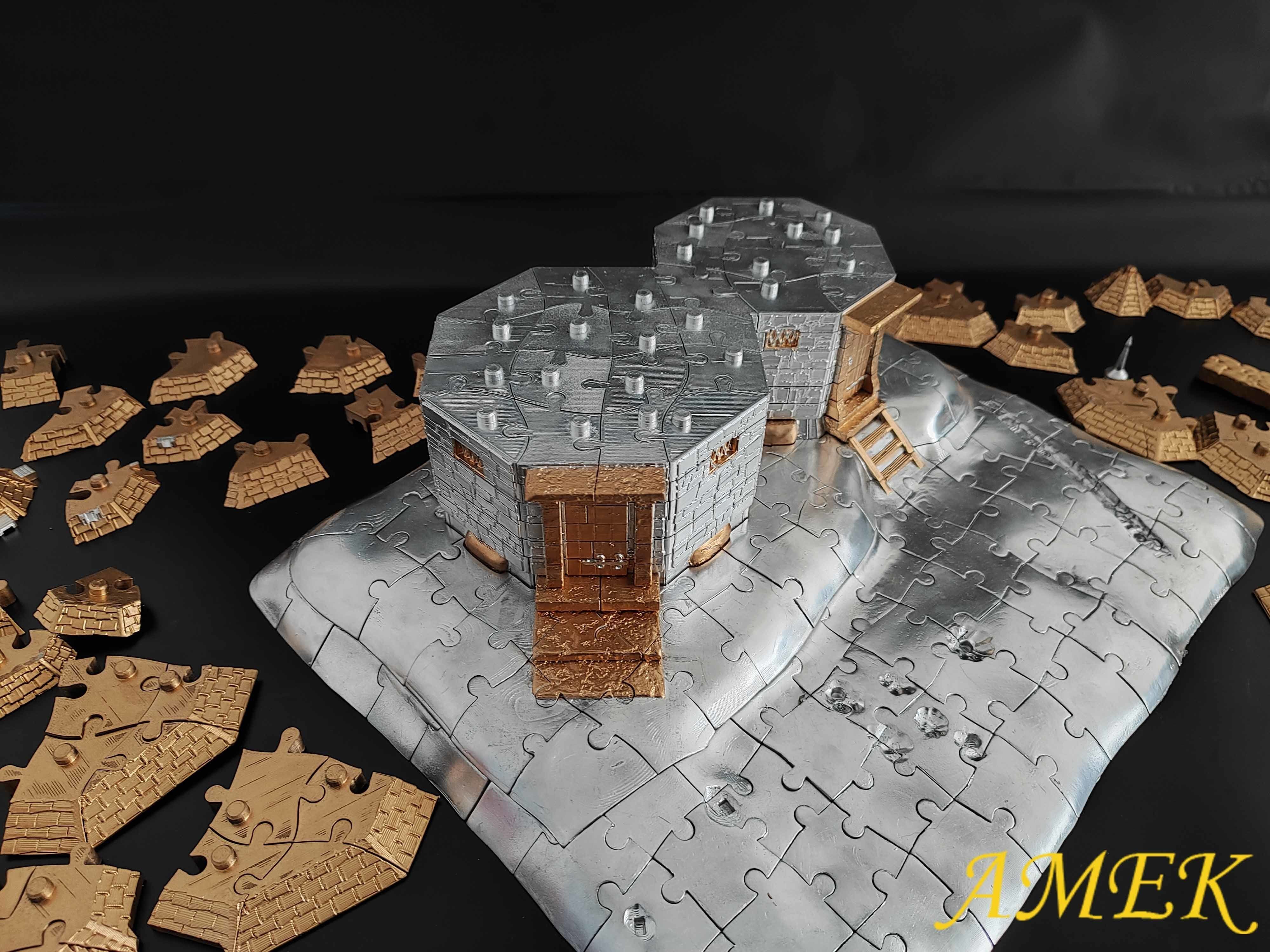 3D Puzzles Hagrids Hut 3D print model_8