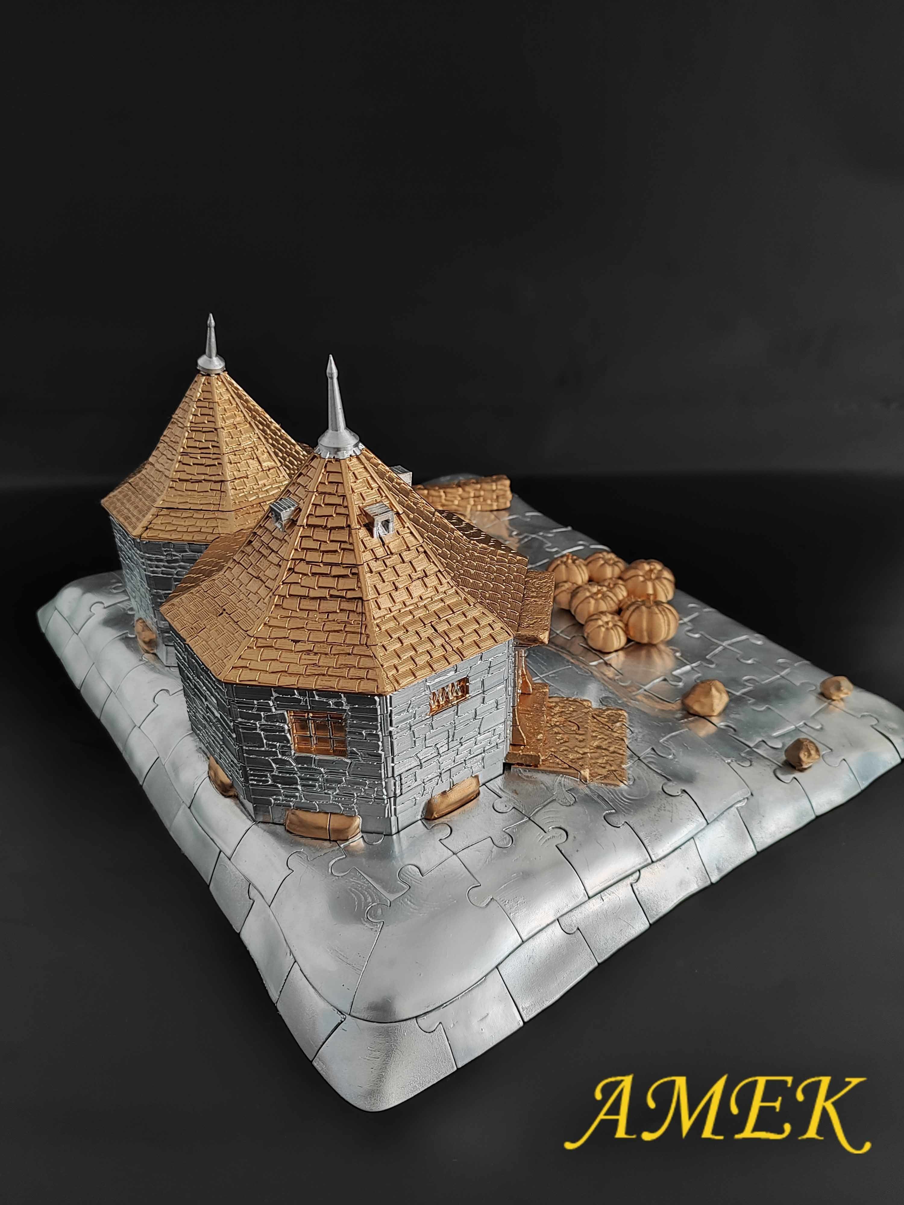 3D Puzzles Hagrids Hut 3D print model_3