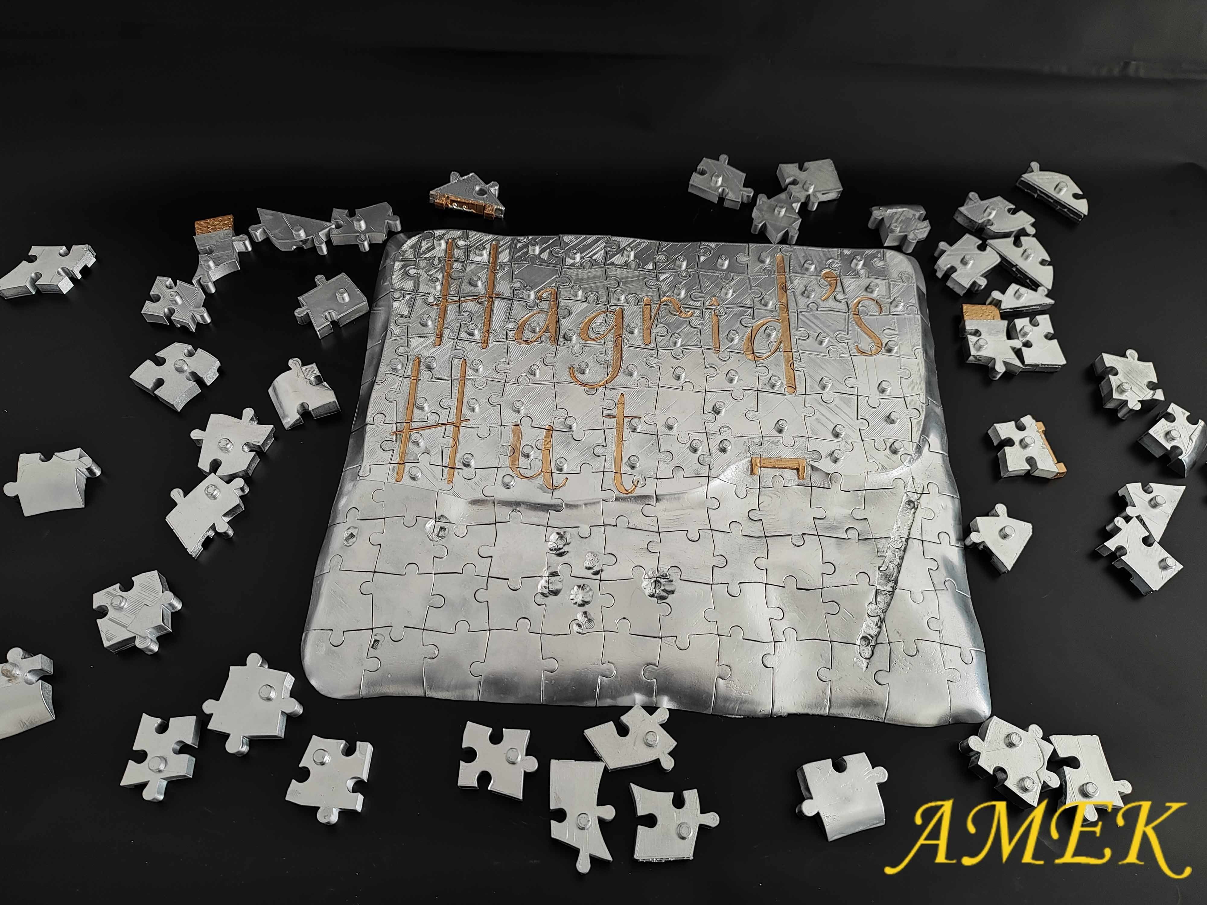 3D Puzzles Hagrids Hut 3D print model_12