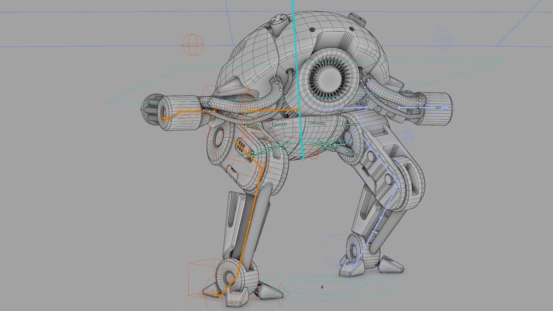 MILITARY BOT B-6000 Rigged for Unreal Engine - Unity - MIXAMO 3D model_41