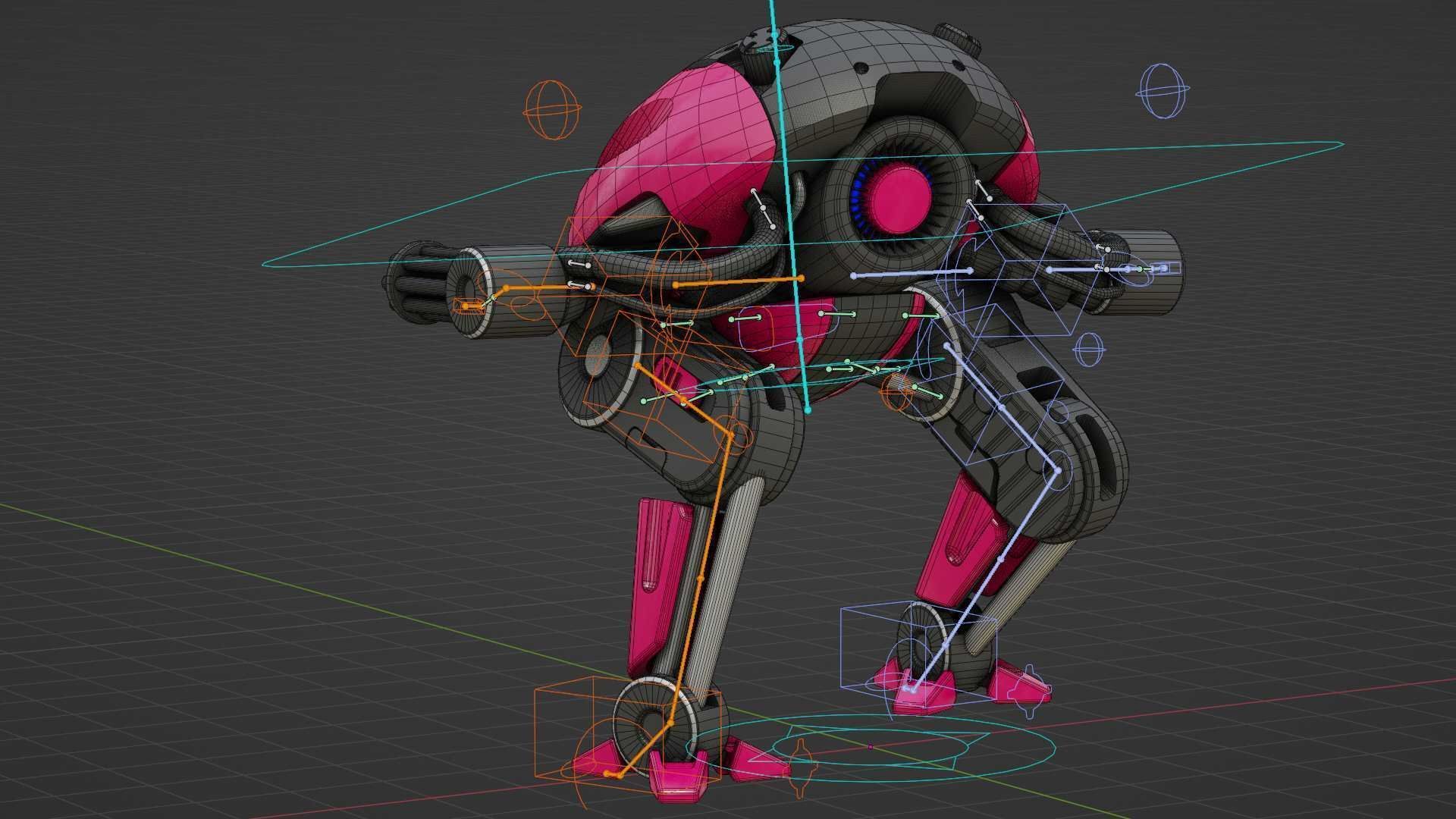 MILITARY BOT B-6000 Rigged for Unreal Engine - Unity - MIXAMO 3D model_38