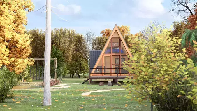 Timber Frame Architectural a frame house with structural details